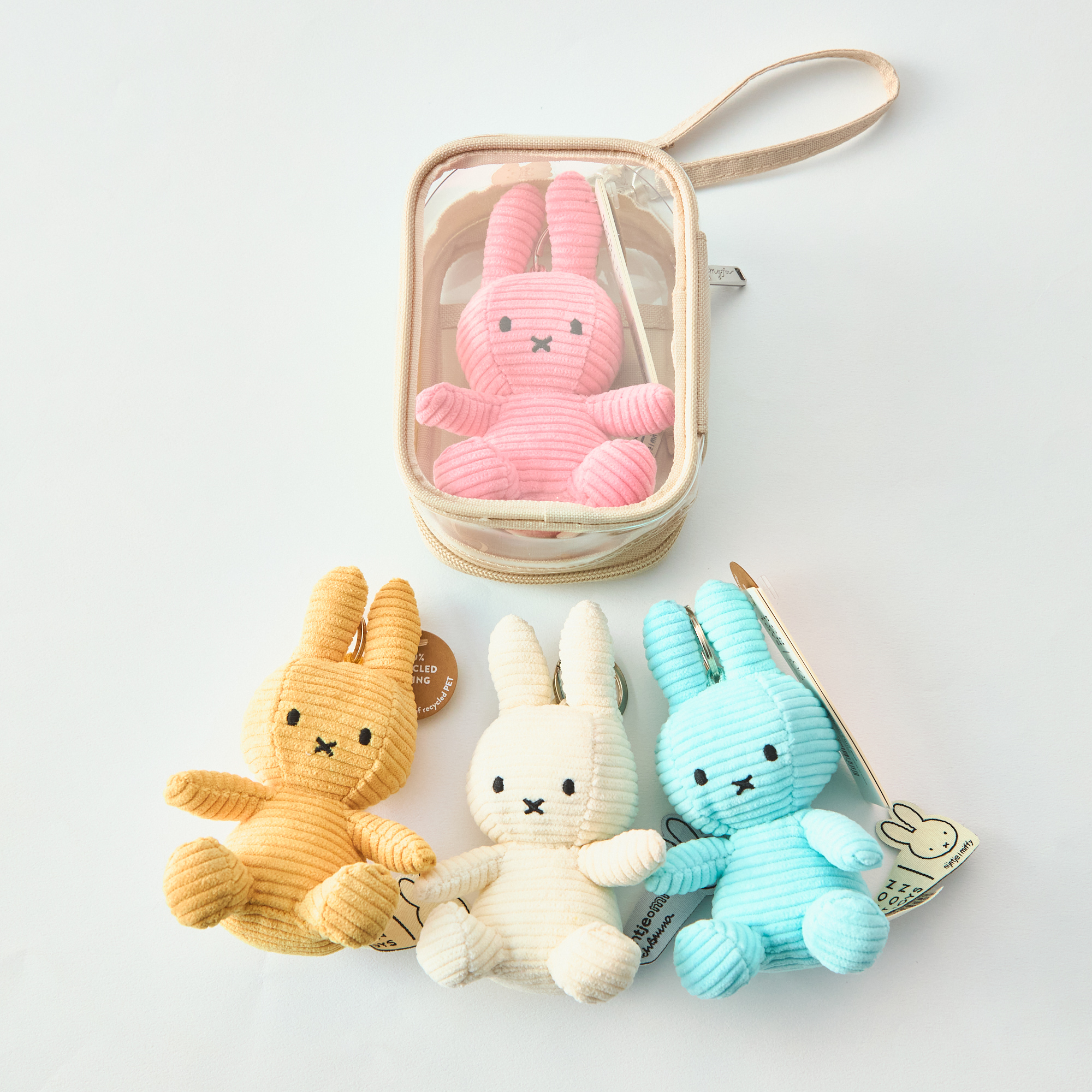 【色が選べる】推し活ポーチのミッフィーぬいぐるみキーチェーンセット