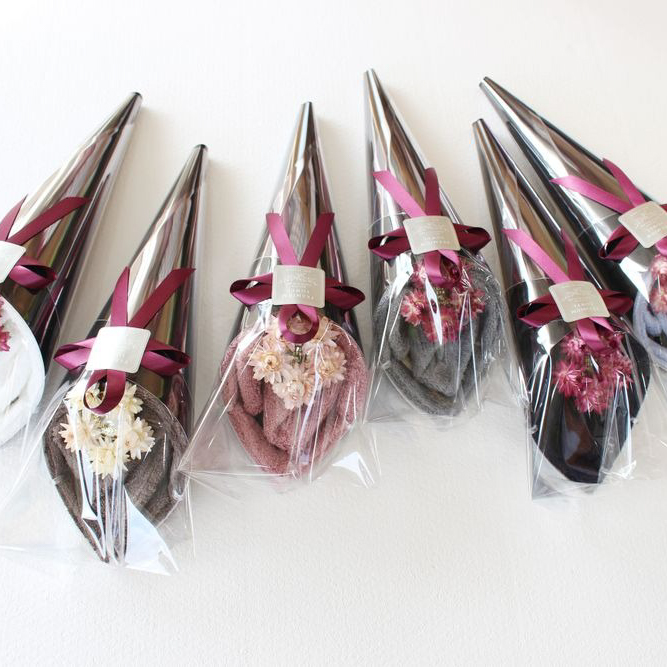 花束フェイスタオル［BLACK EDITION］