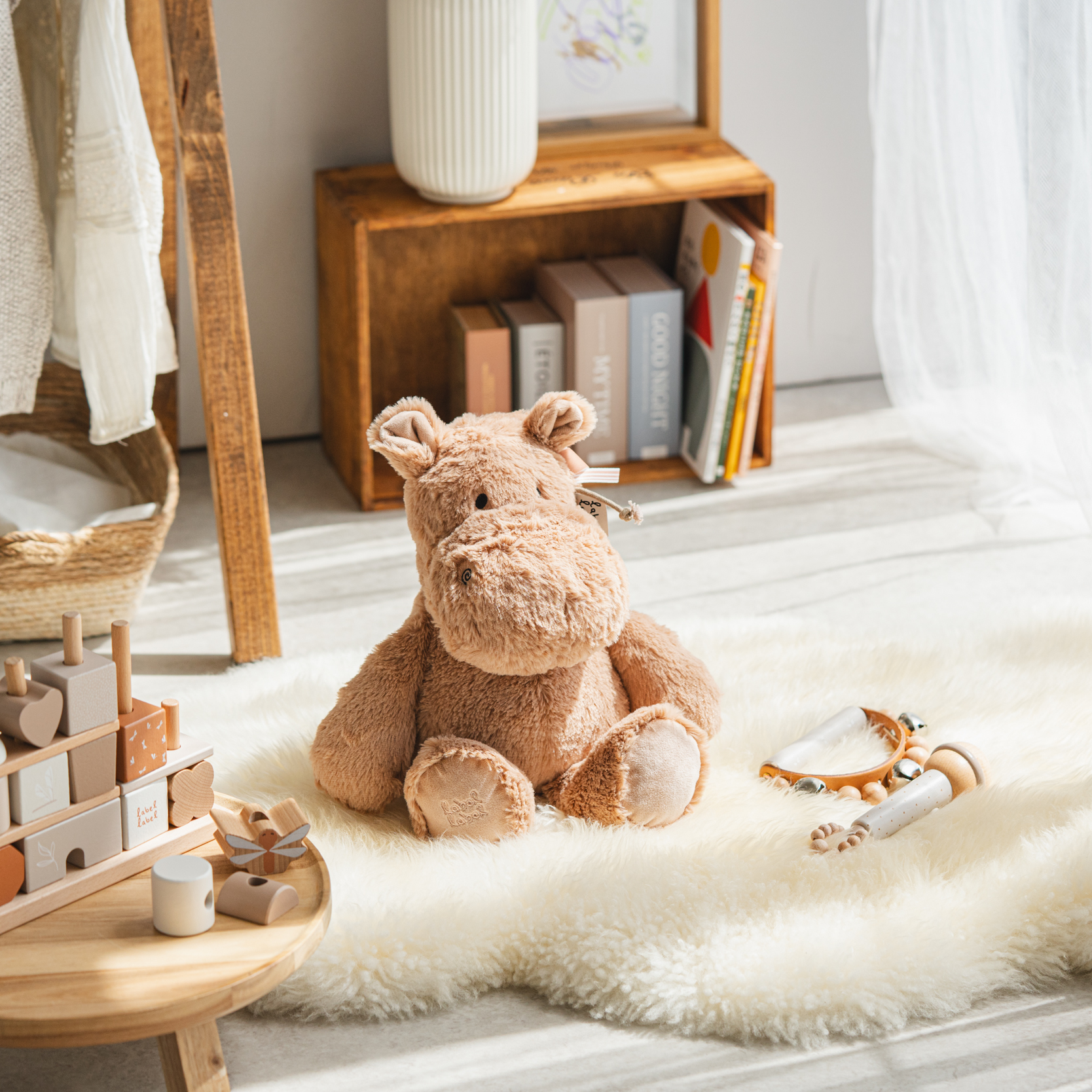 レーベルレーベル ふわふわぬいぐるみ（ヒッポーハービー）