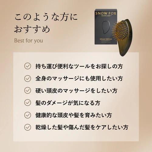 プレミアム FOX カッサ ゴースト ヘアブラシ ブラック