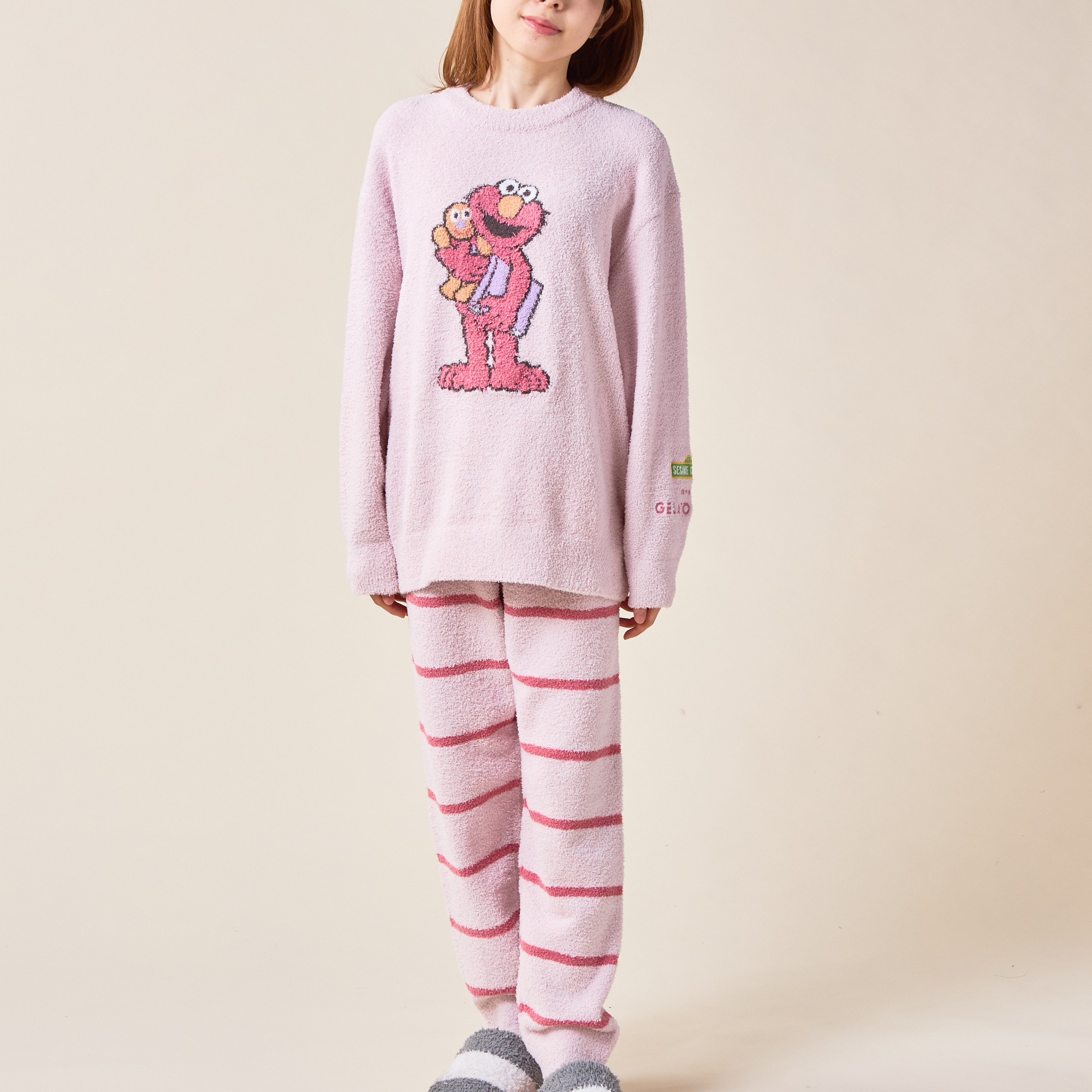 SESAME STREET】モチーフJQDプルオーバー&ロングパンツペア