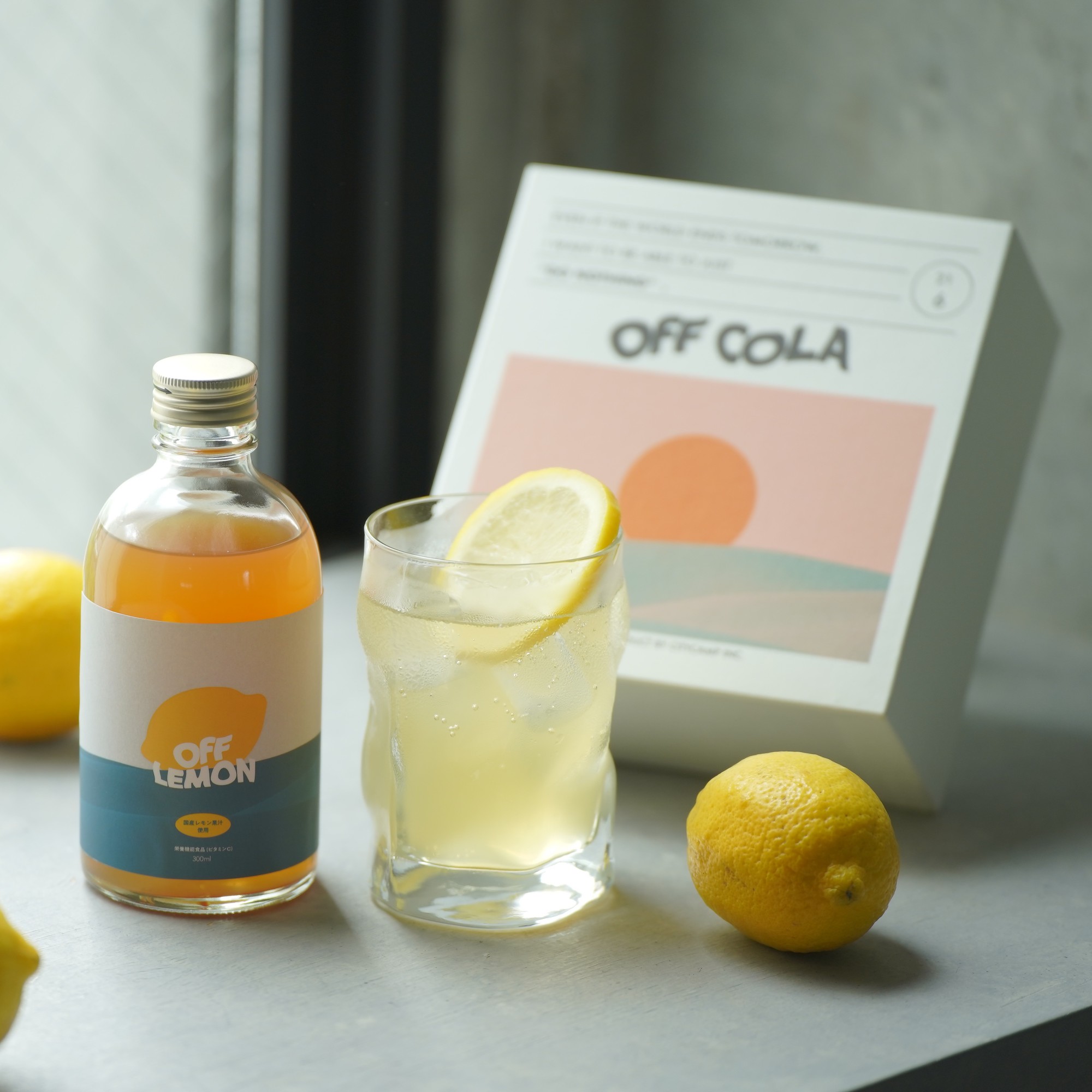 OFF LEMONとグラスのBOXセット《次世代のレモネード》