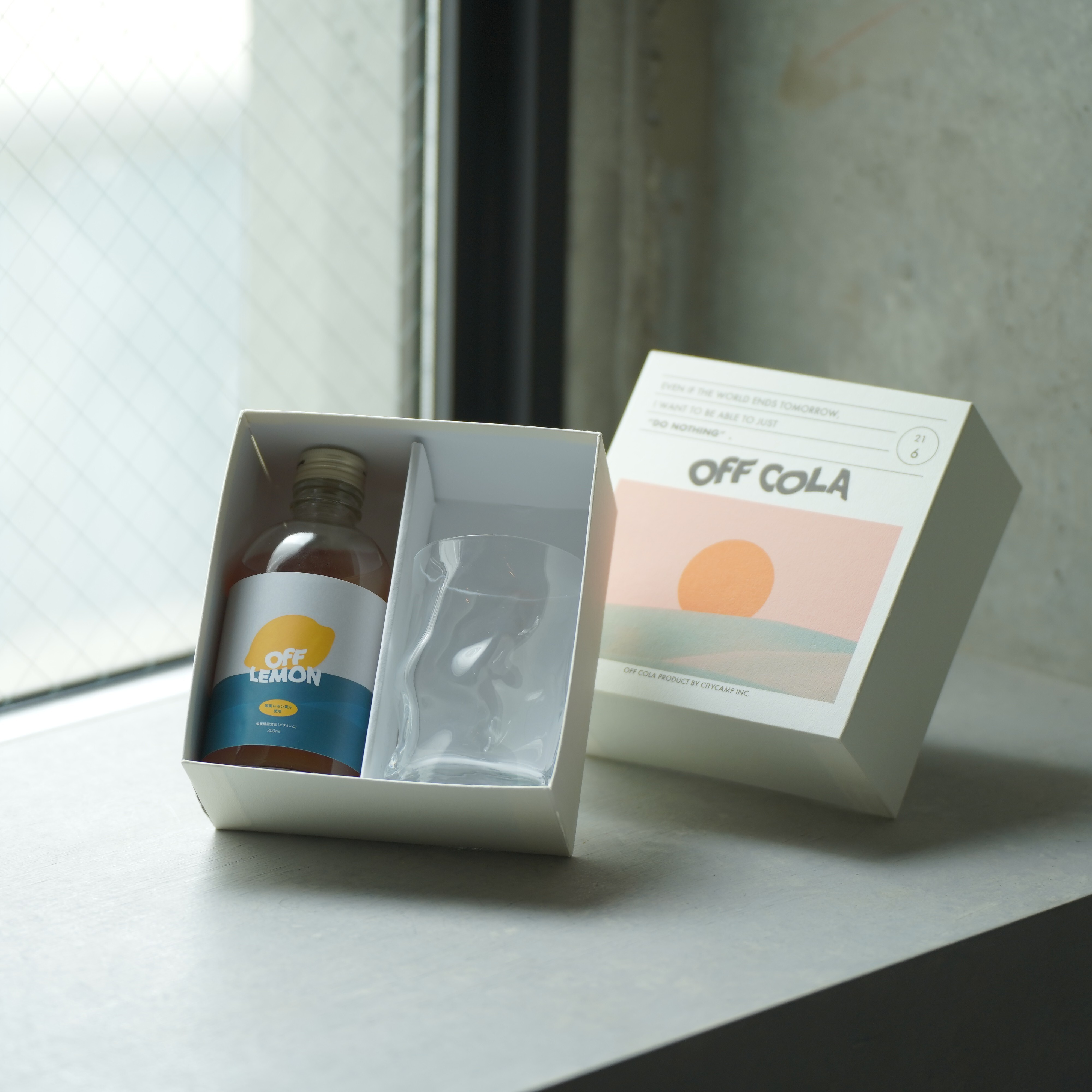 OFF LEMONとグラスのBOXセット《次世代のレモネード》
