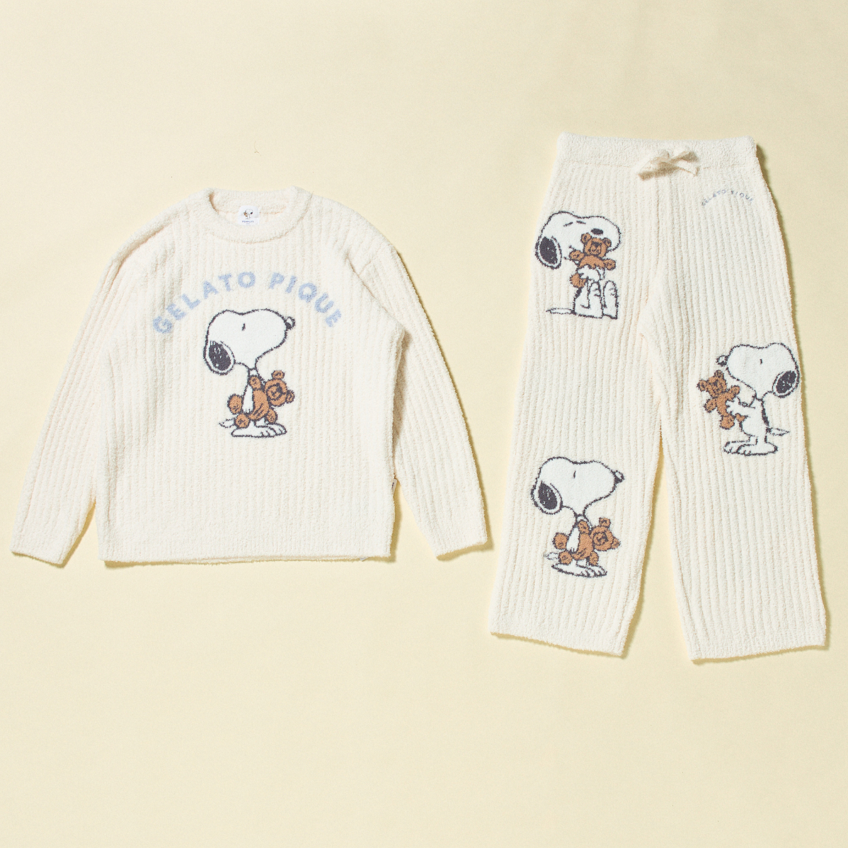 【WOMEN】【PEANUTS】SNOOPY×BEAR JQDプルオーバー＆ロングパンツ