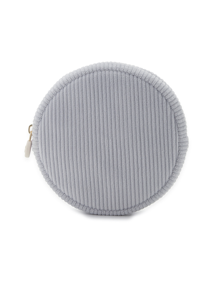 【WOMEN】トイプードルワンポイントリブポーチ＆ハンドタオル