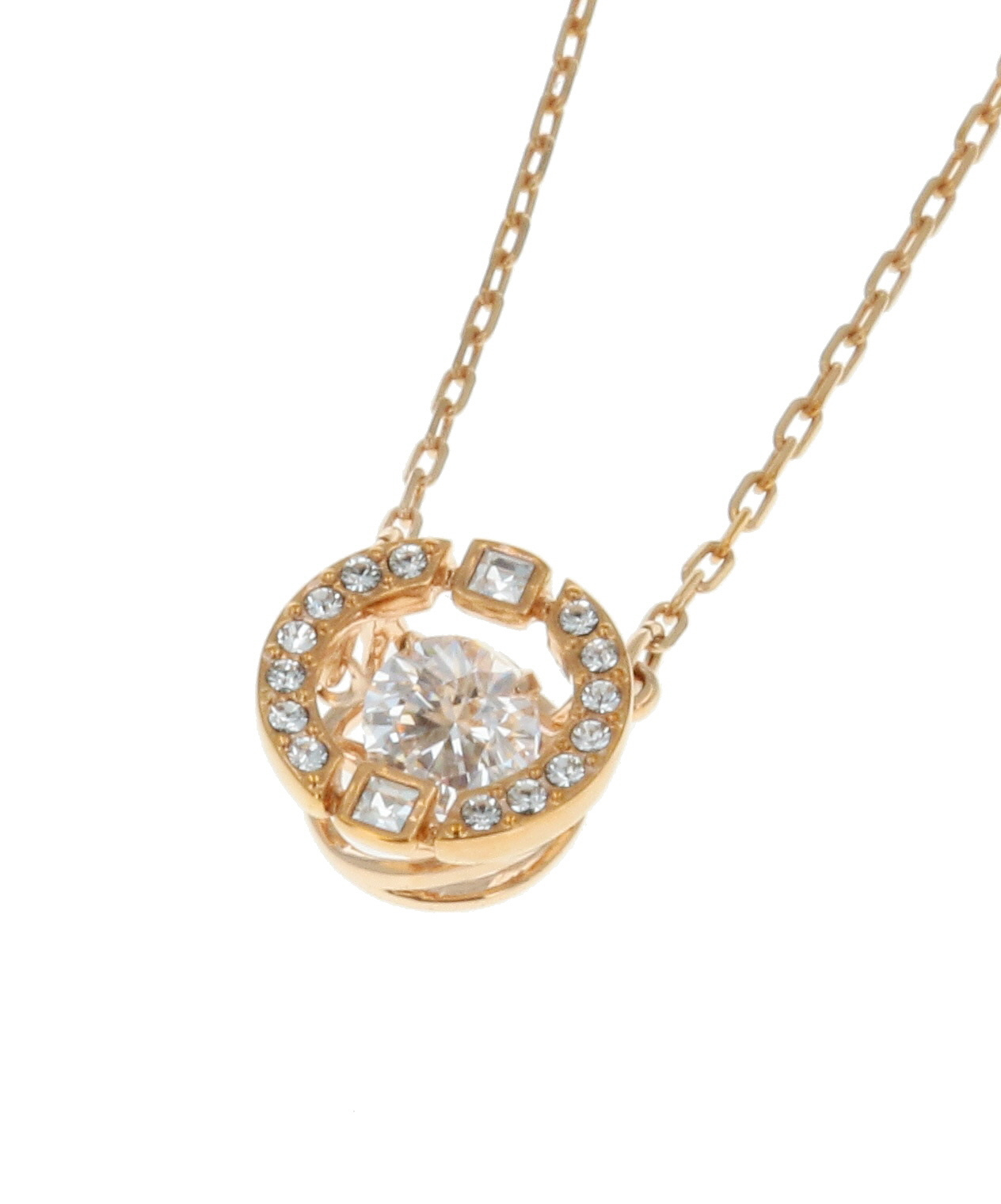 Una スパークリングダンスラウンドカットネックレス