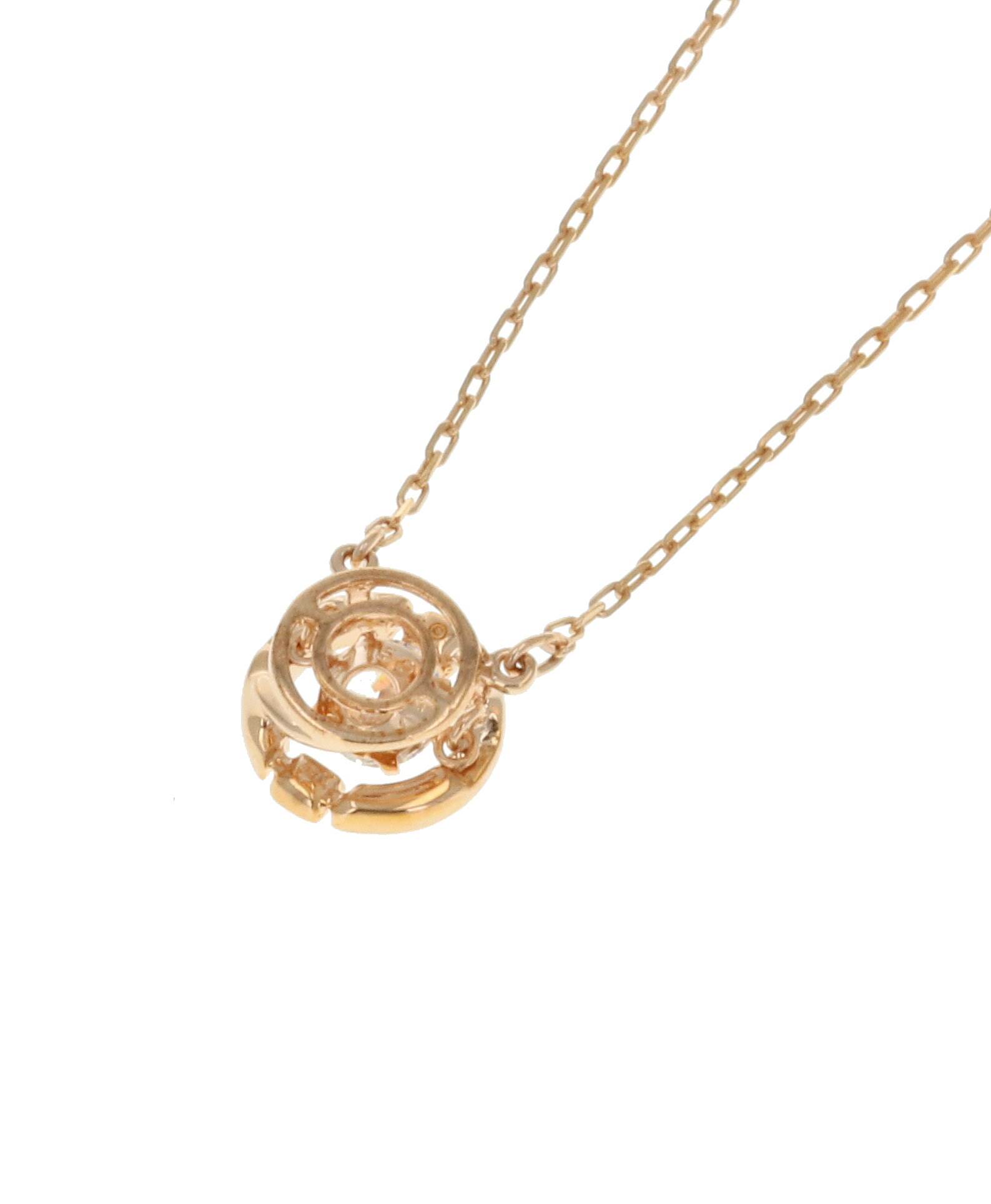 Una スパークリングダンスラウンドカットネックレス