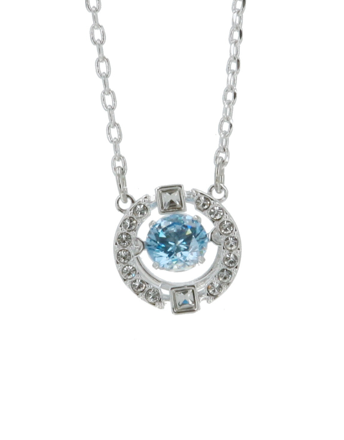 Una スパークリングダンスラウンドカットネックレス