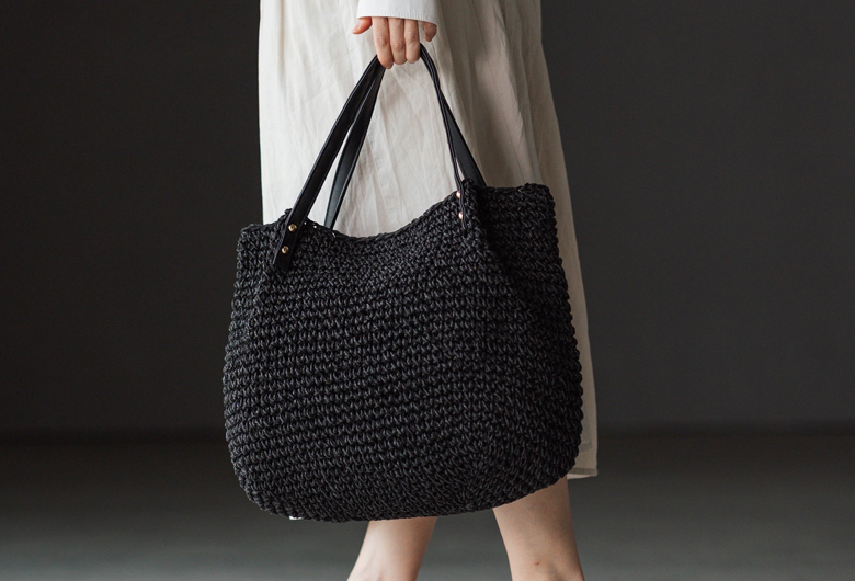 【チクチクしない優しい肌触り】 かごバッグ A4サイズ対応の大容量 トートバッグ 216