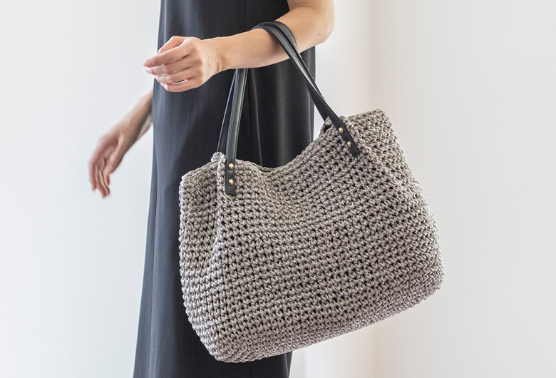 【チクチクしない優しい肌触り】 かごバッグ A4サイズ対応の大容量 トートバッグ 216