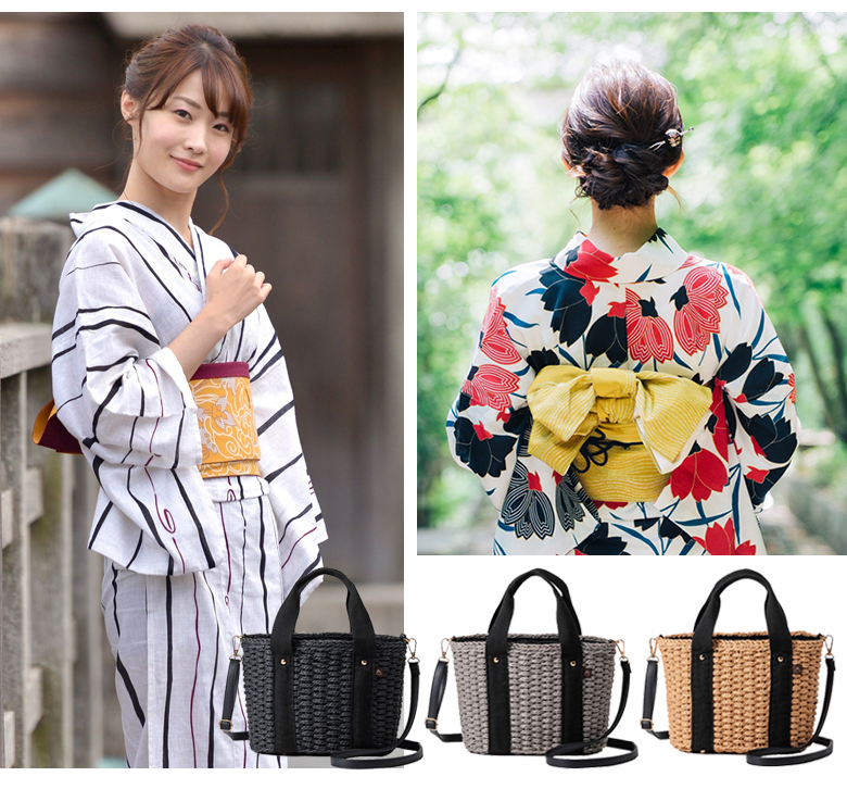 【チクチクしない優しい肌触り】 かごバッグ 斜めがけ 2way ショルダー トートバッグ 251