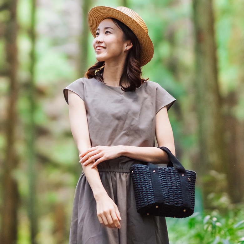 【チクチクしない優しい肌触り】 かごバッグ 斜めがけ 2way ショルダー トートバッグ 251