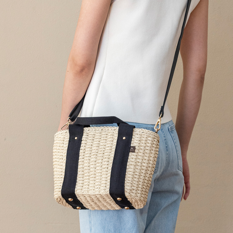 【チクチクしない優しい肌触り】 かごバッグ 斜めがけ 2way ショルダー トートバッグ 251