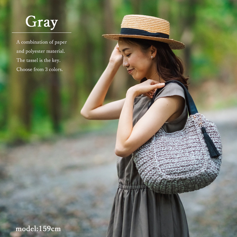 【ちょうどいいサイズ感】チクチクしない かごバッグ 普段使い トートバッグ 219