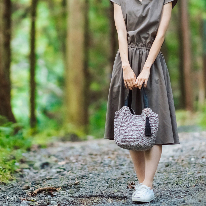 【ちょうどいいサイズ感】チクチクしない かごバッグ 普段使い トートバッグ 219