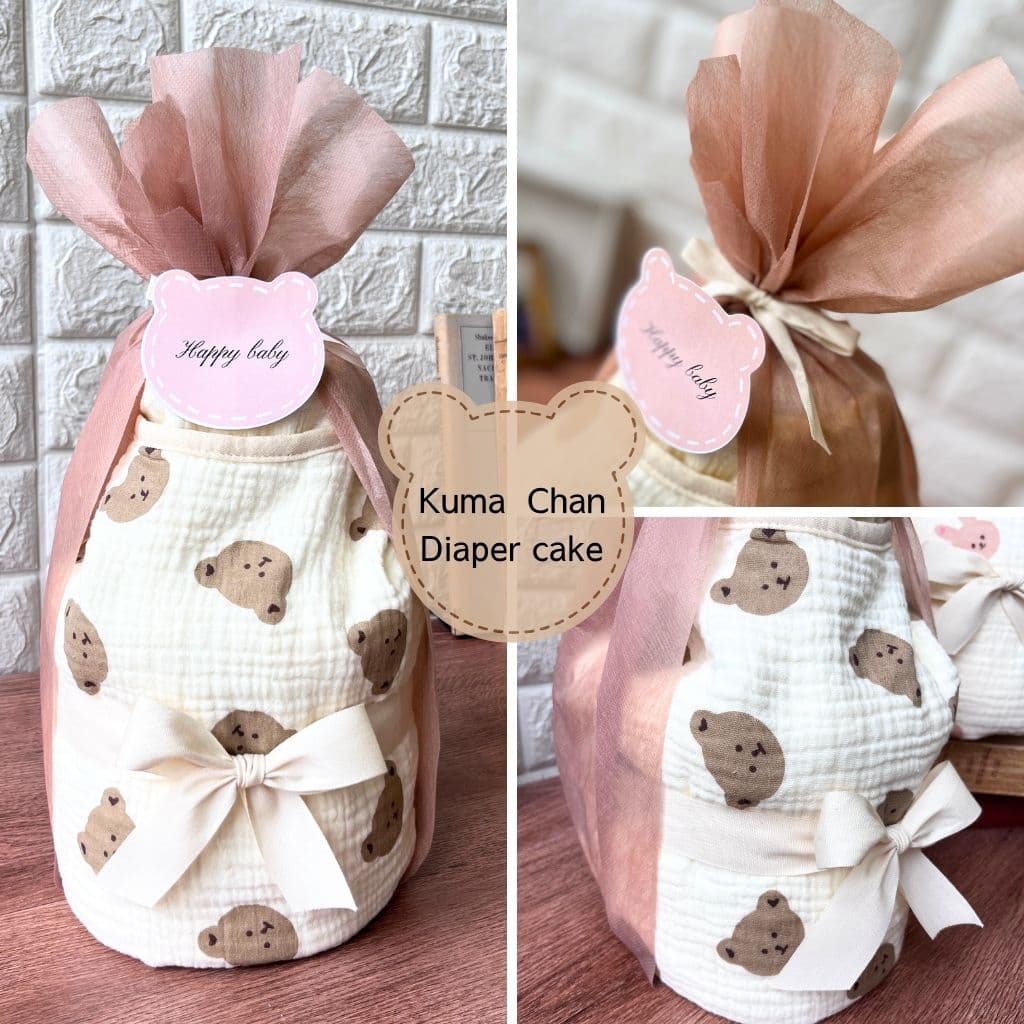 長く使えるアニマルスリーパーおむつケーキ