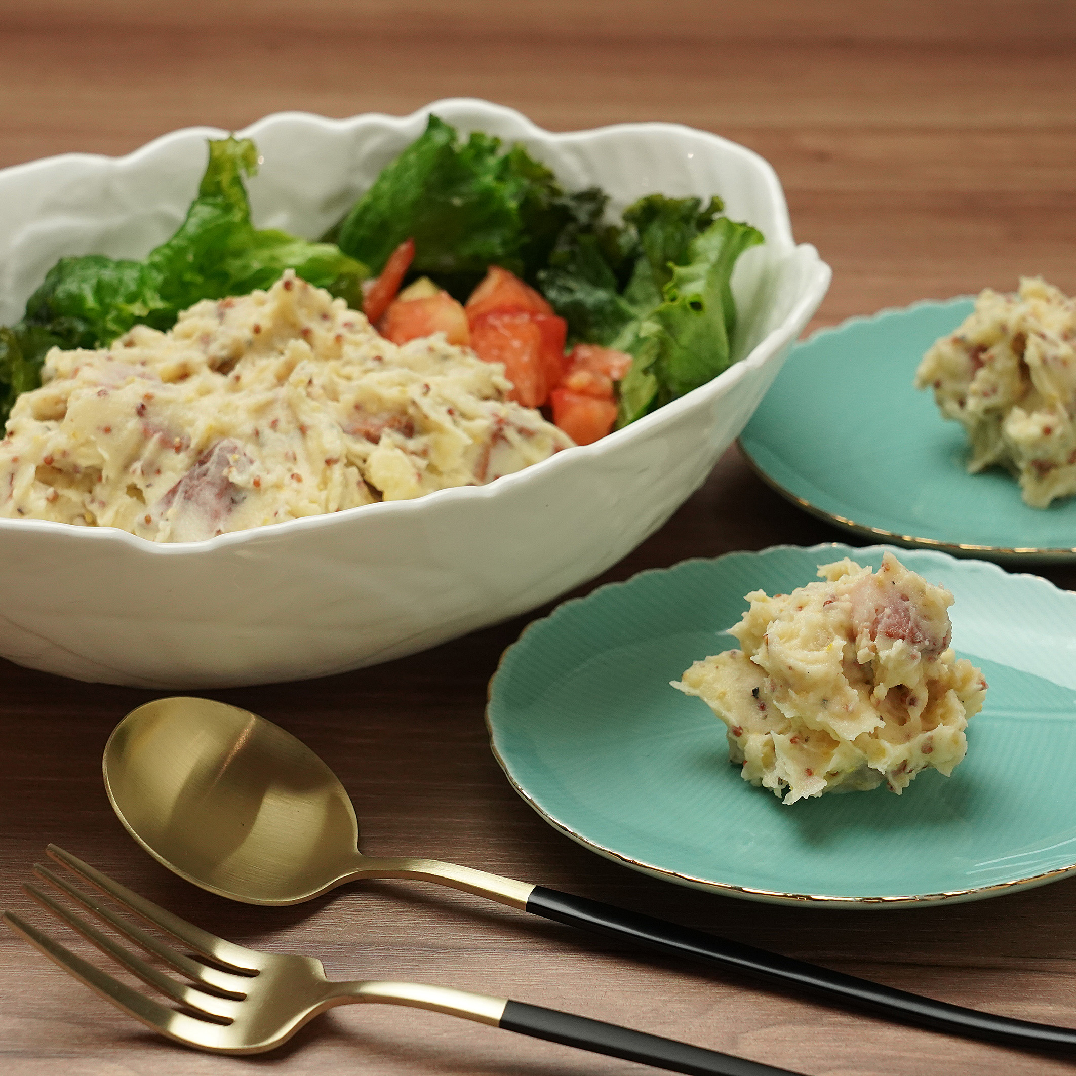 プレミアム熟成生マスタード（2個）と9ハーブ＆スパイスオリーブオイル（1本）ギフトボックス 