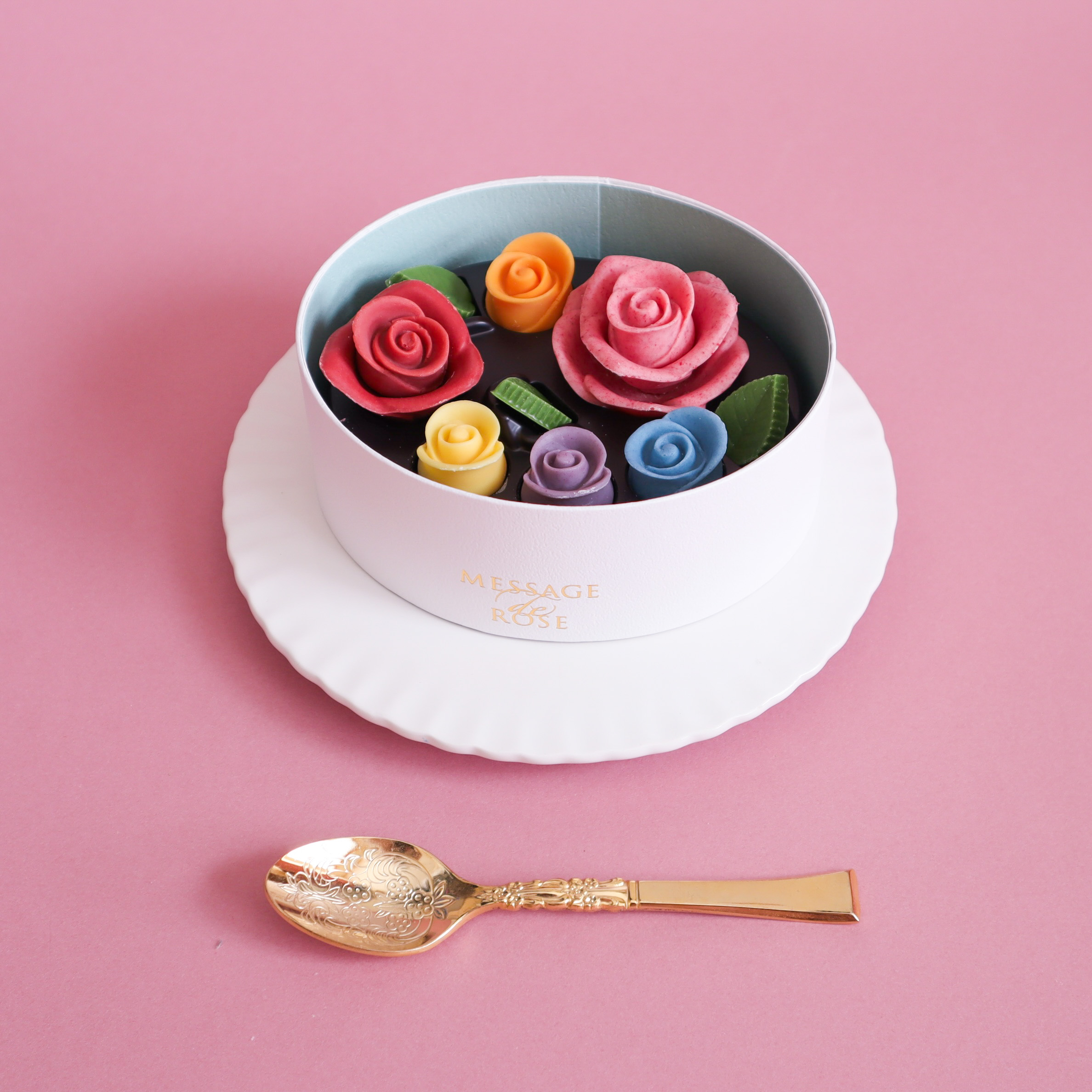 【BOX付】ボリュームイヤカフ＆花のチョコレートセット