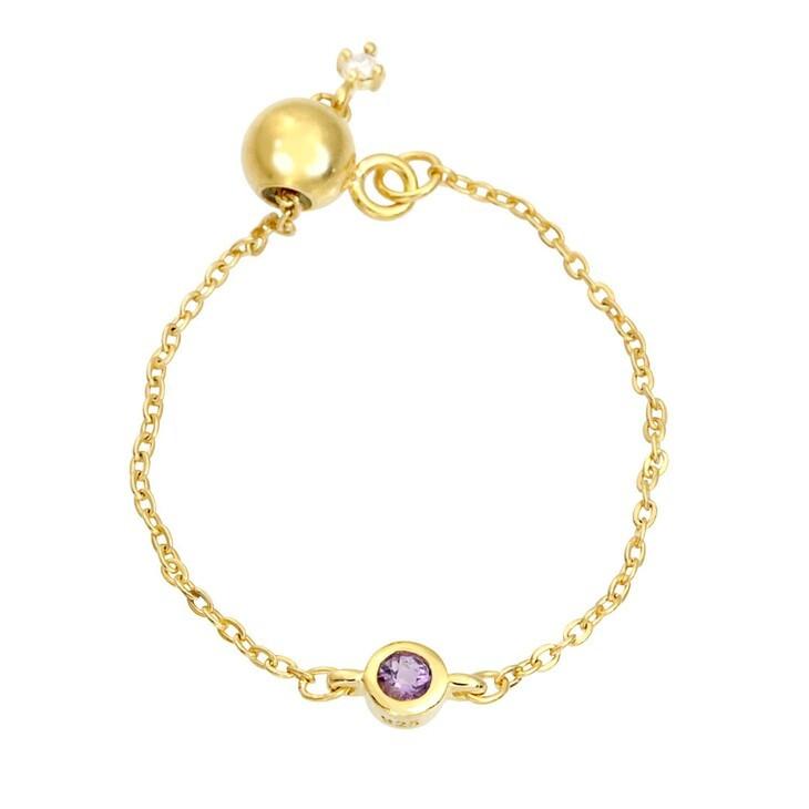 【ギフトラッピング付】チョコ＆誕生石リング＆選べるブランド香水セット