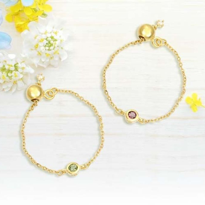 【ギフトラッピング付】チョコ＆誕生石リング＆選べるブランド香水セット