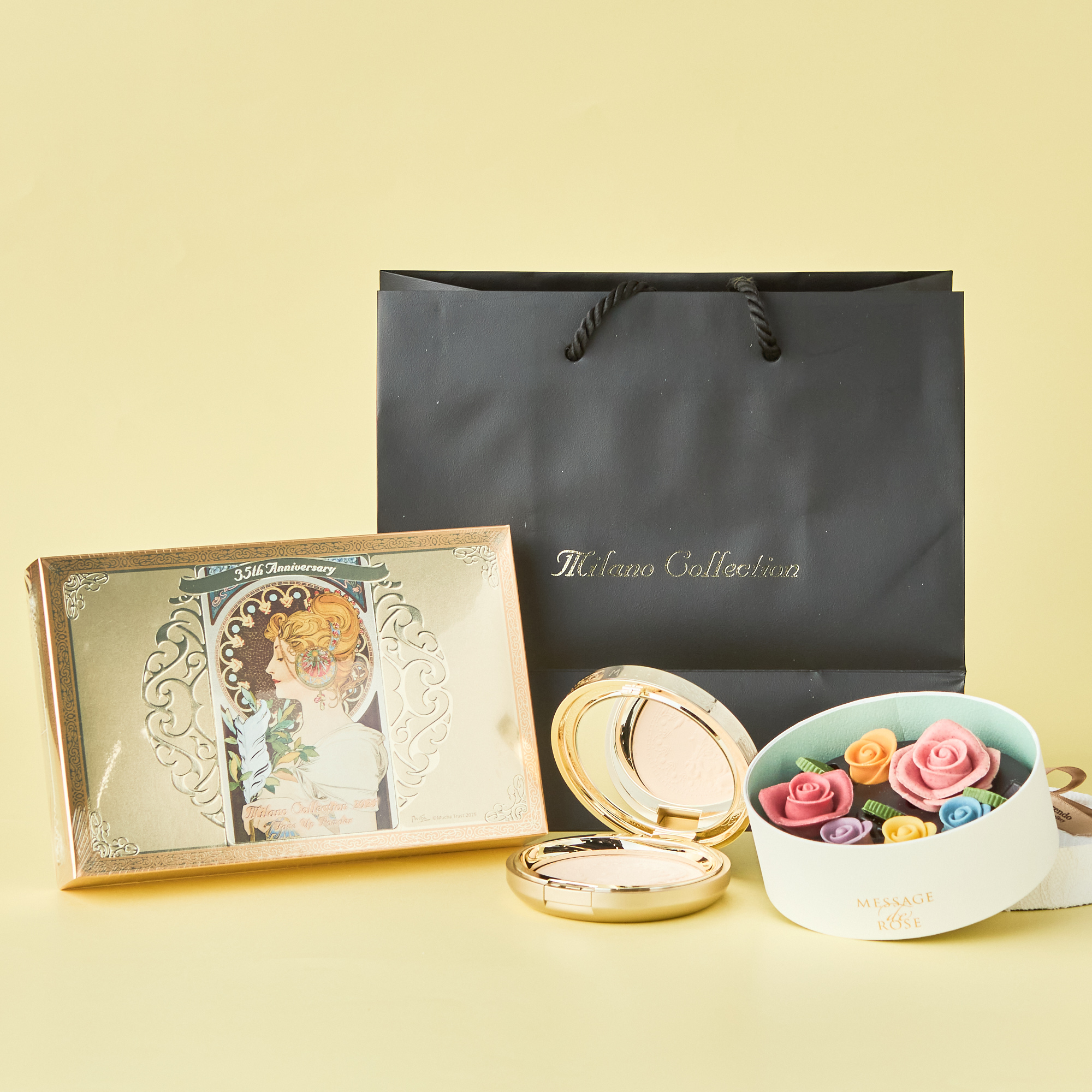 【ショッパー付】コスメ＆お花のチョコレートセット