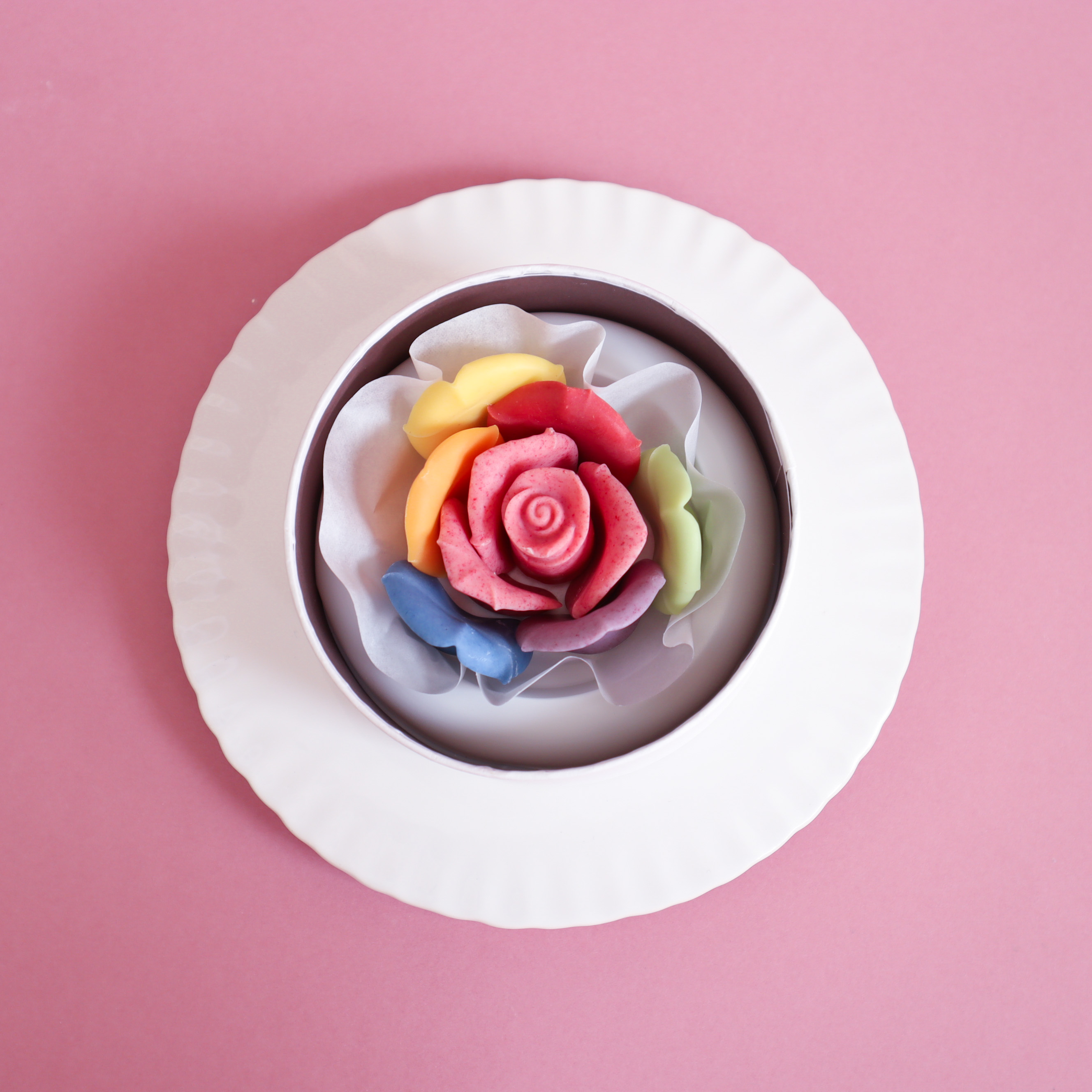 【ショッパー付】コスメ＆お花のチョコレートセット