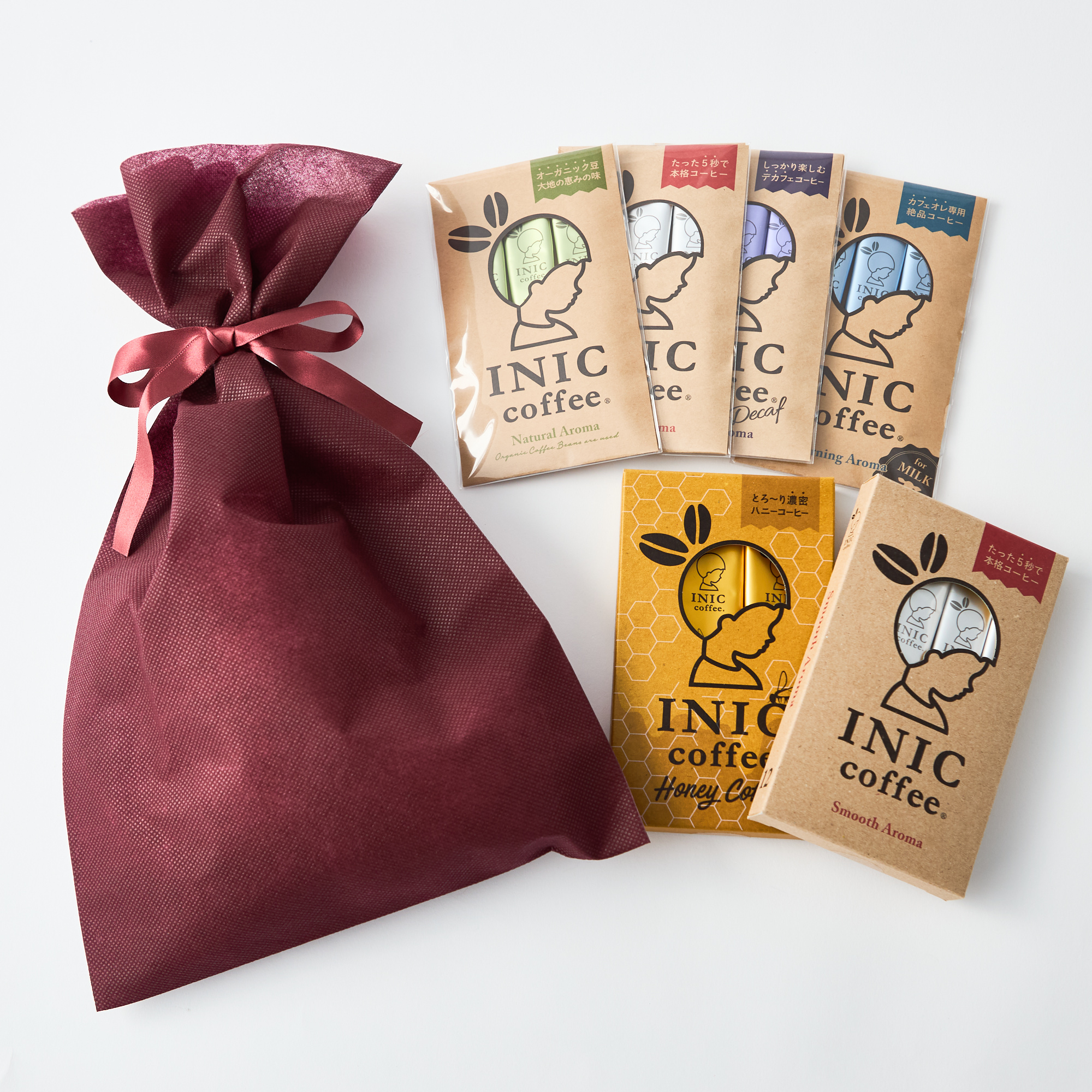 【まとめ買い/ラッピング用品付】INIC coffeeお配りセット