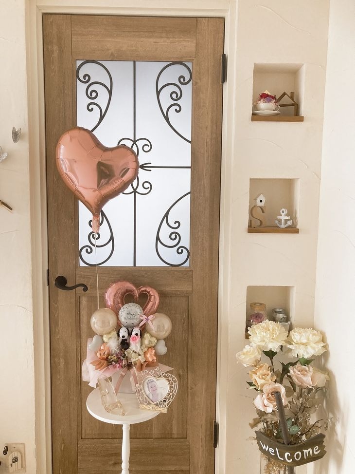 スヌーピーのぬいぐるみ電報 結婚式お祝いバルーン＆造花ギフト