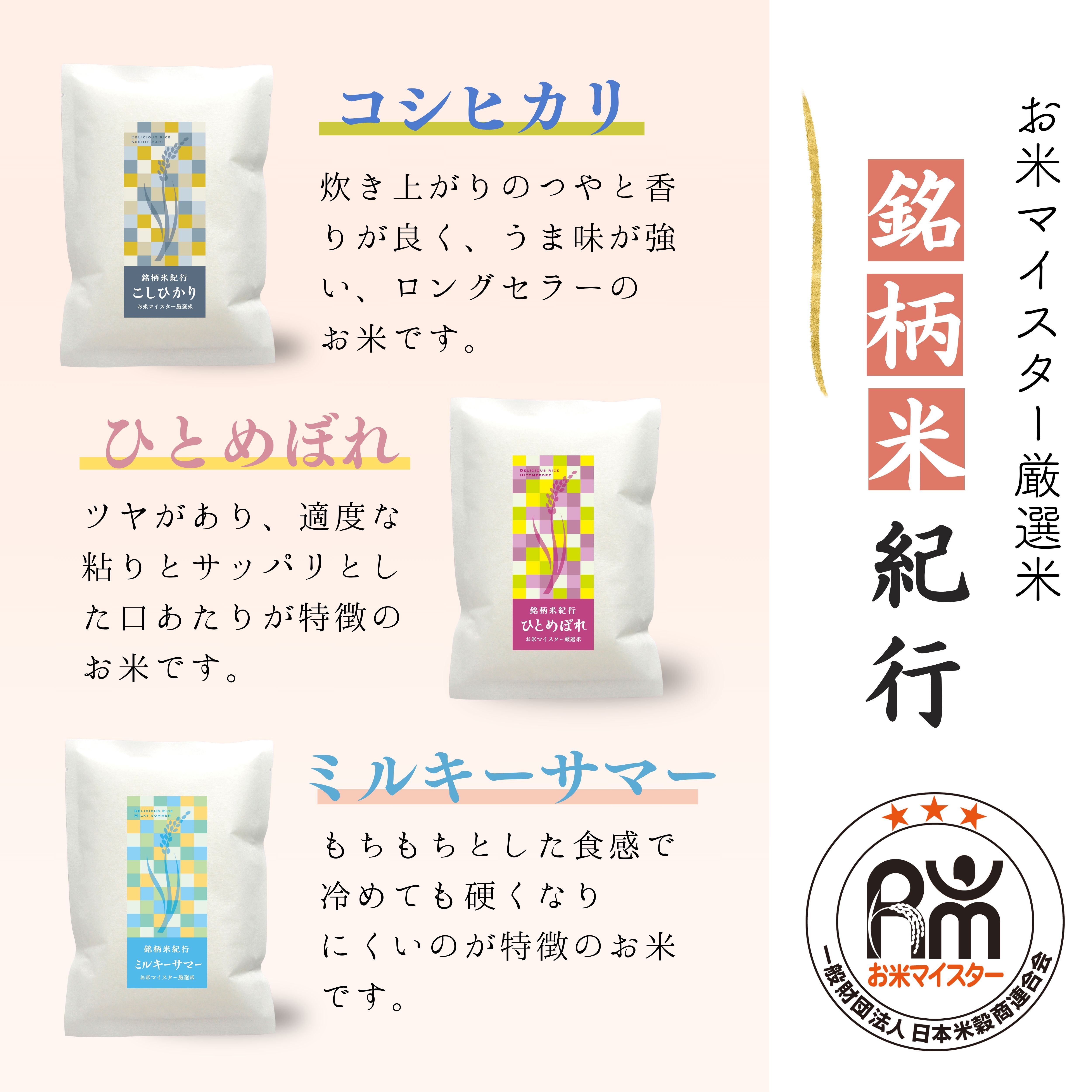 【お米食べ比べギフト】銘柄米紀行 300g×6種