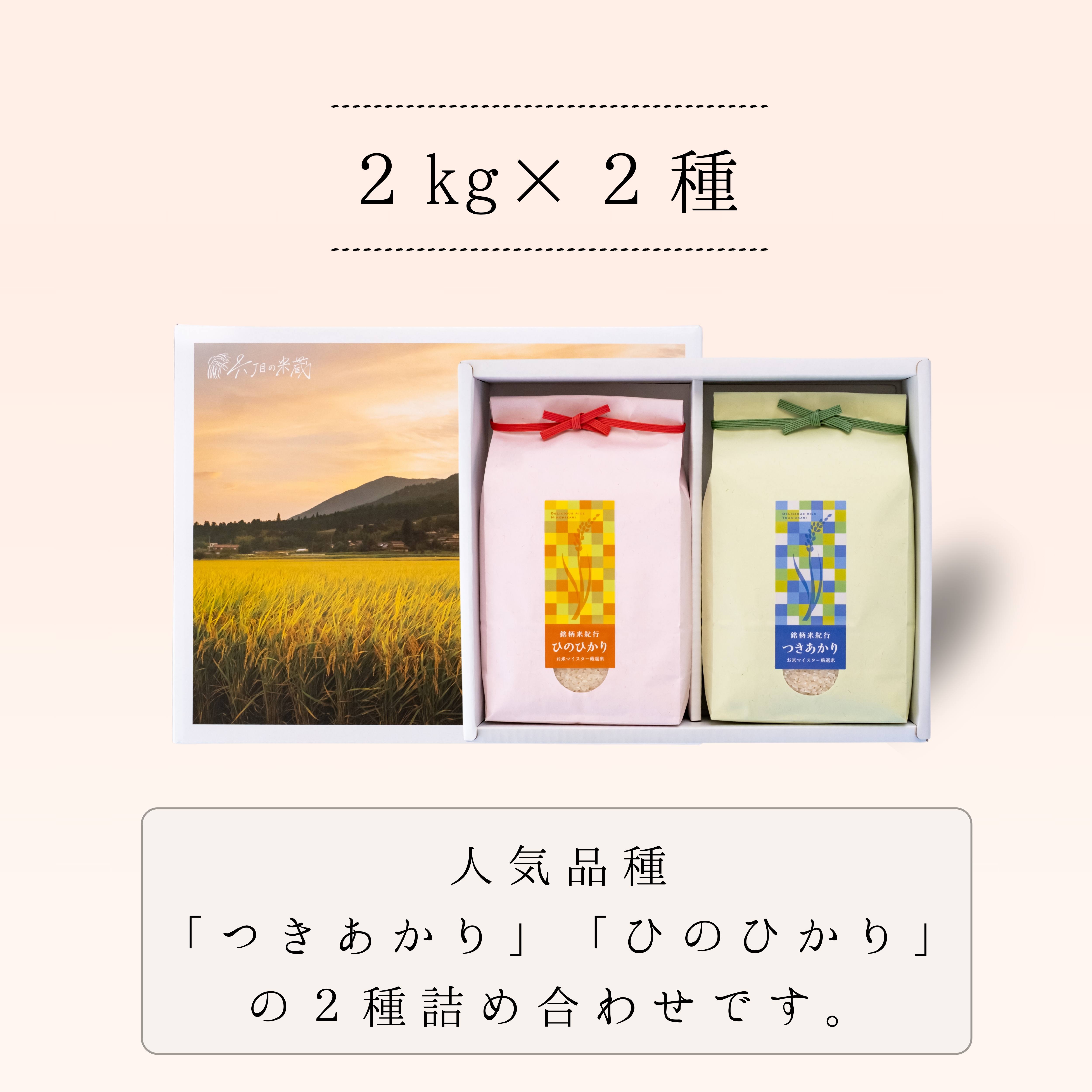 【お米食べ比べギフト】銘柄米紀行 2kg×2袋