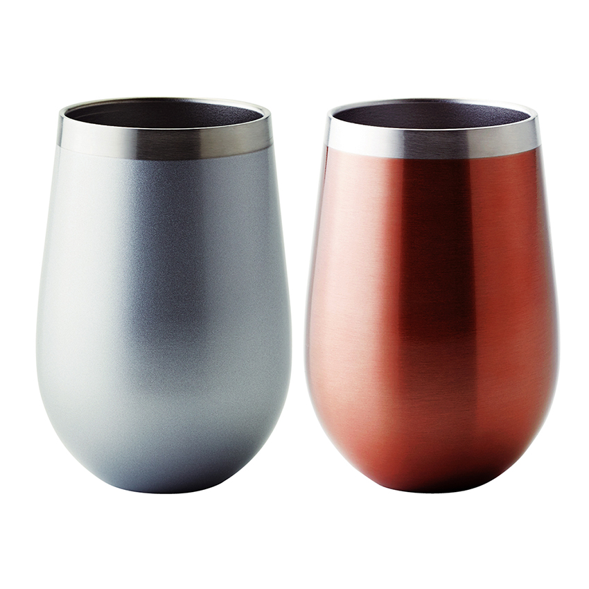 【イニシャル名入れ無料】ペアサーモラウンドタンブラー