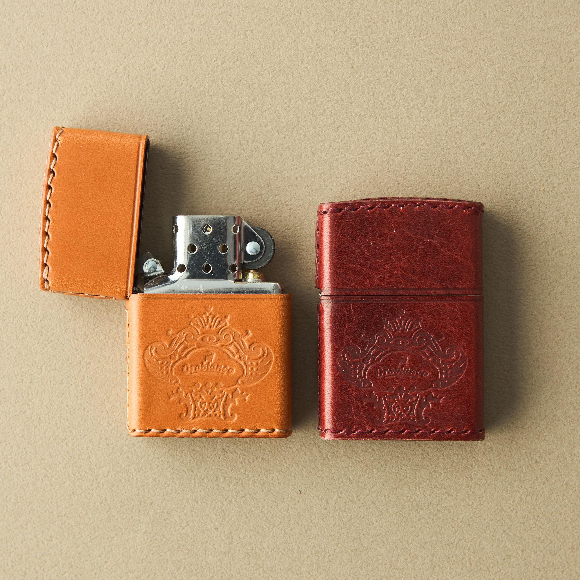 【BOX付き】ZIPPO本革巻ライター