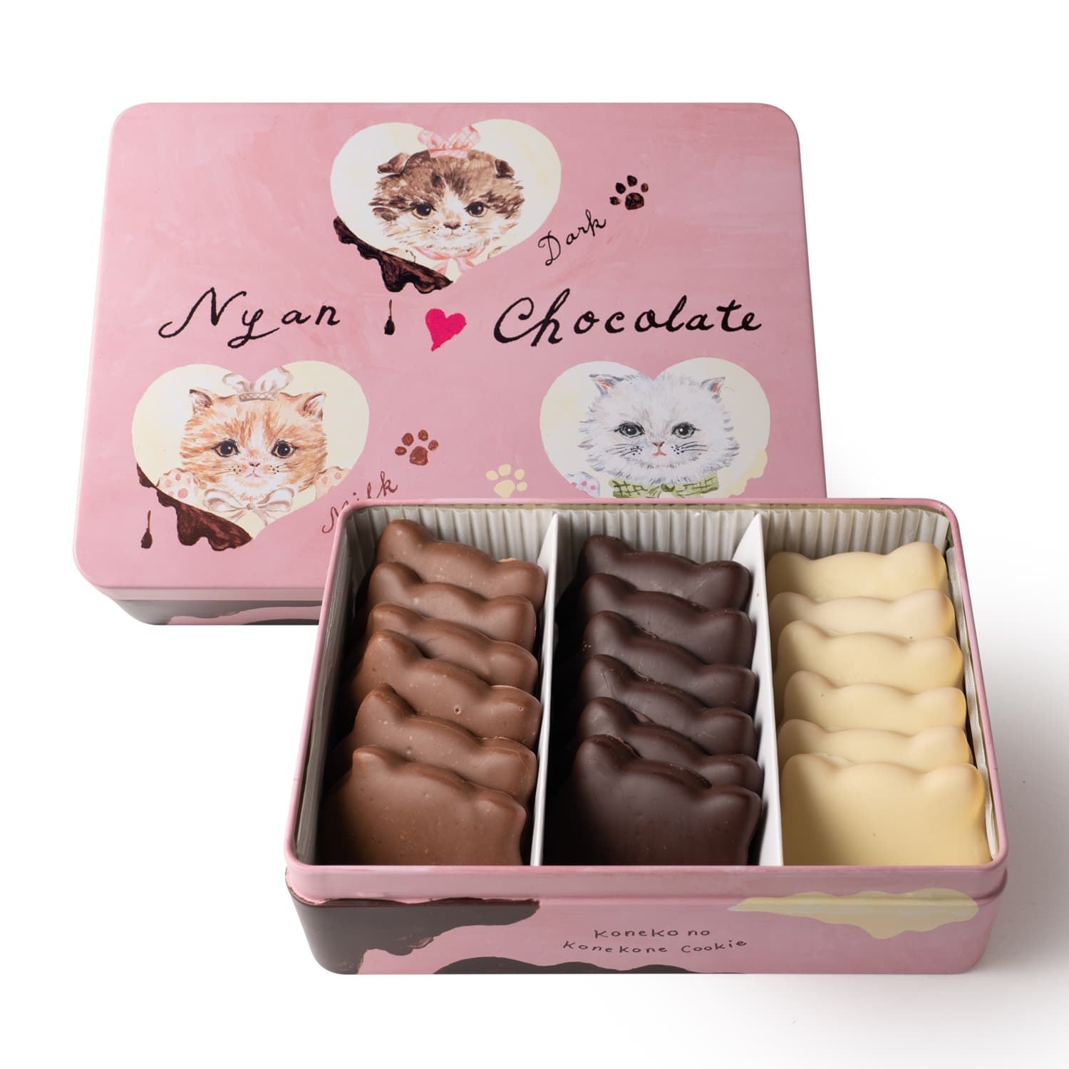 こねこのこねこねクッキー缶 Chocolate assort | DADACA(ダダカ)のプレゼント・ギフト通販 | TANP(タンプ)