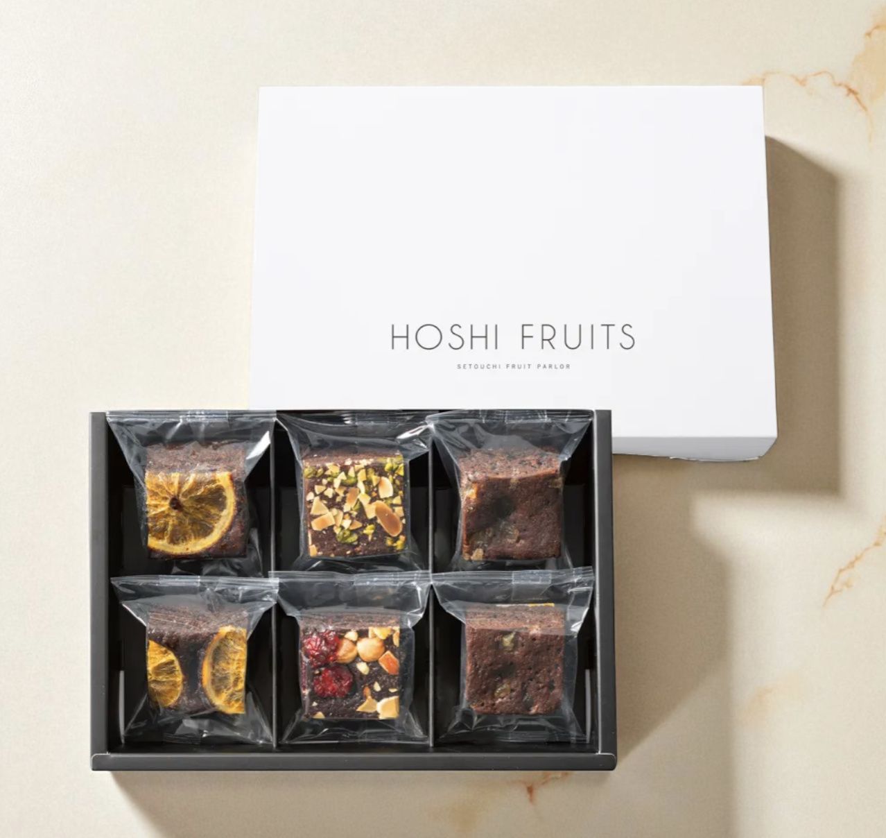 ホシフルーツ　ナッツとドライフルーツの贅沢ブラウニー　6個