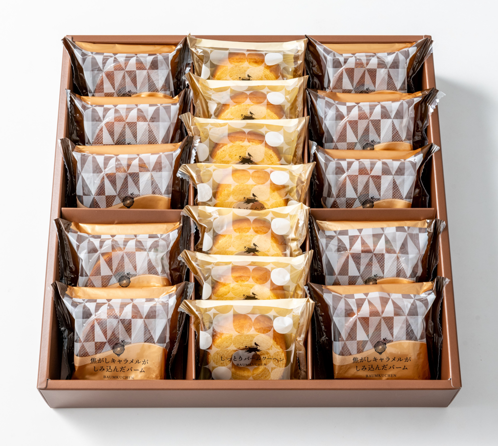 焦がしキャラメルがしみ込んだバーム詰合せ　17個