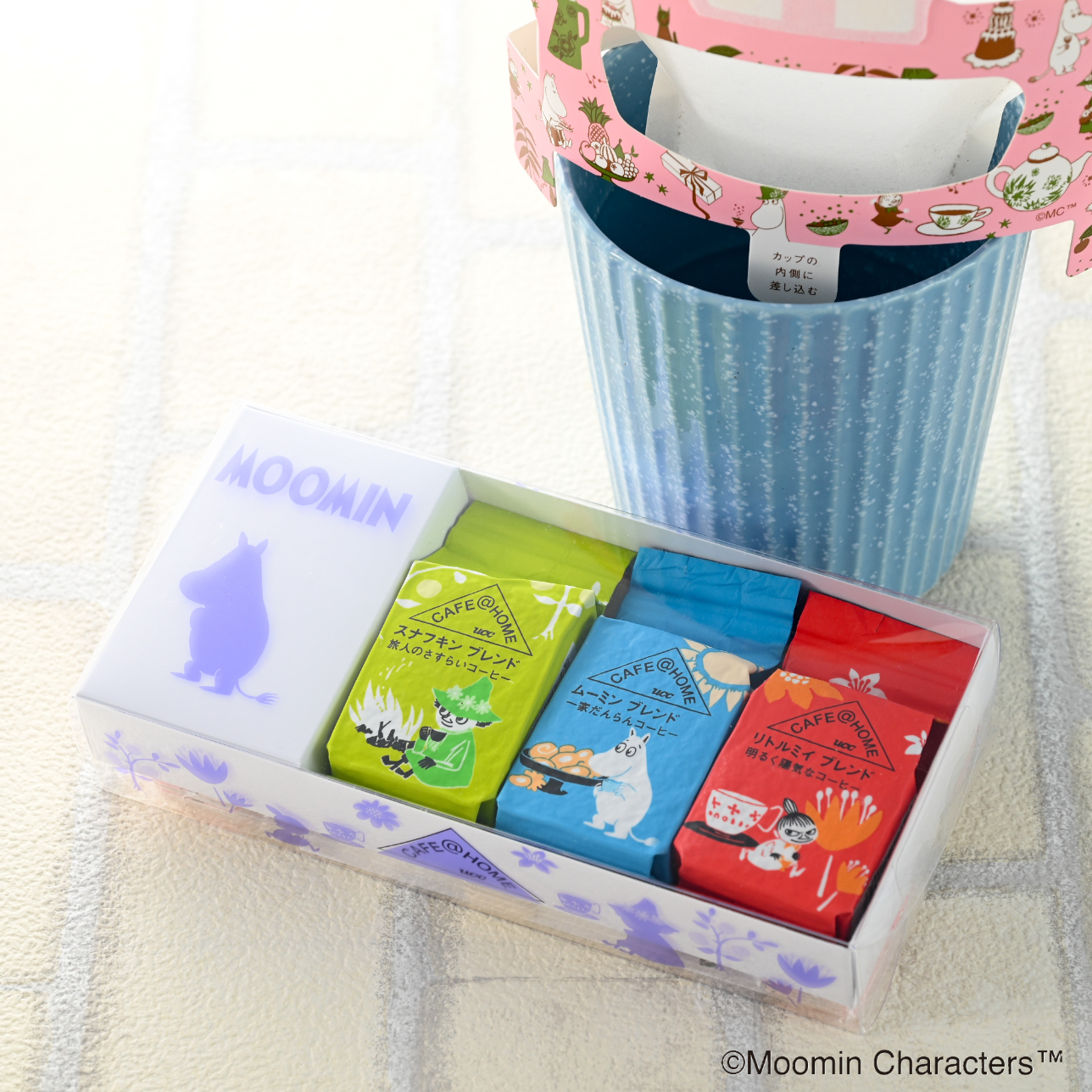 CAFE＠HOME ムーミン谷 ゆかいな仲間セット 3P 