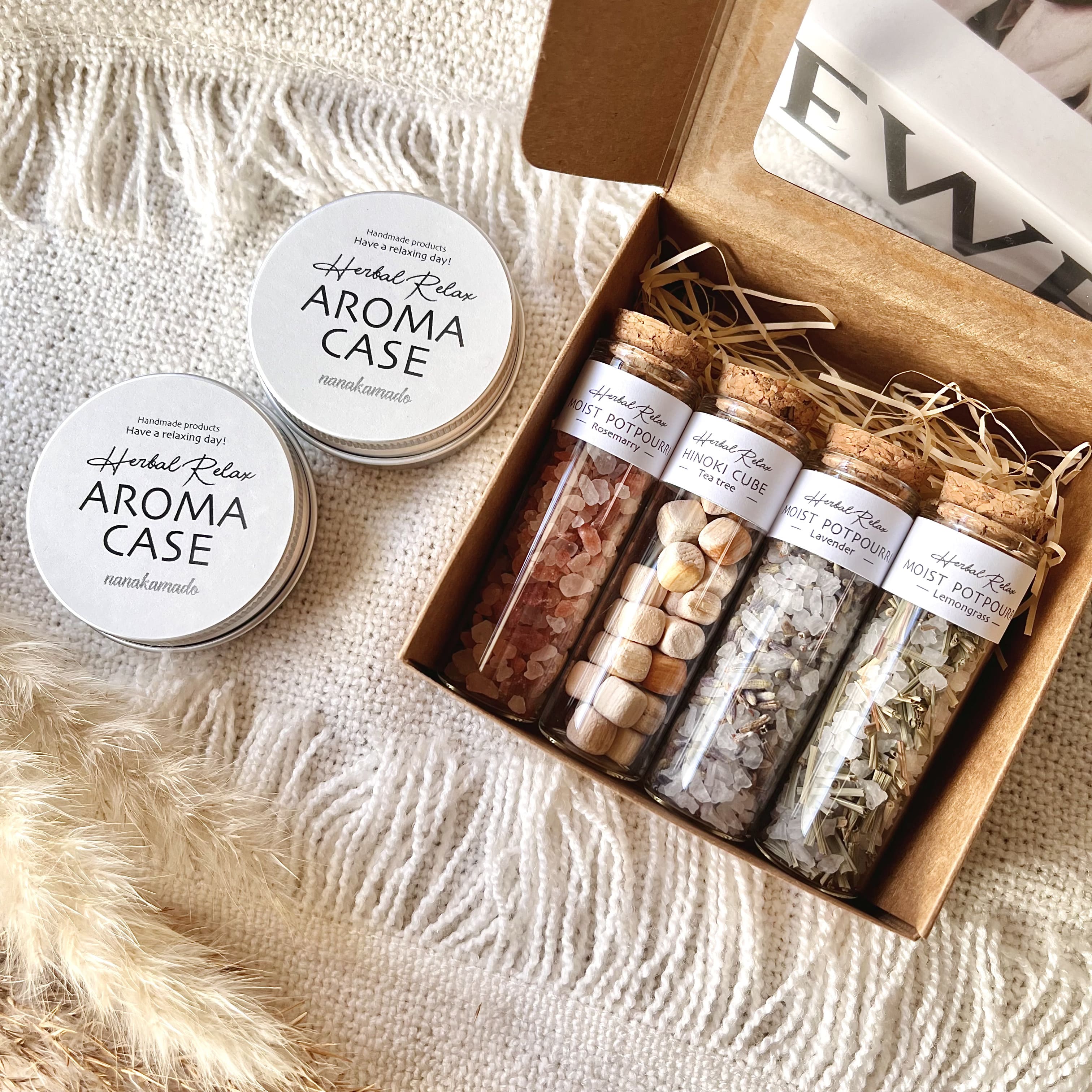 nanakamadoモイストポプリ＆ヒノキキューブset | nanakamado