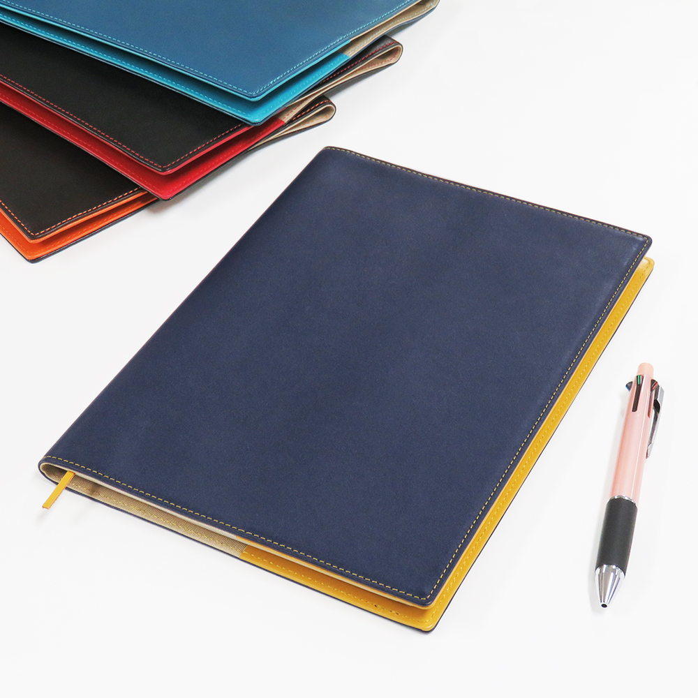 名入れ可】牛革 ノートカバー B5サイズ 手帳カバー ソフト ベルトなし