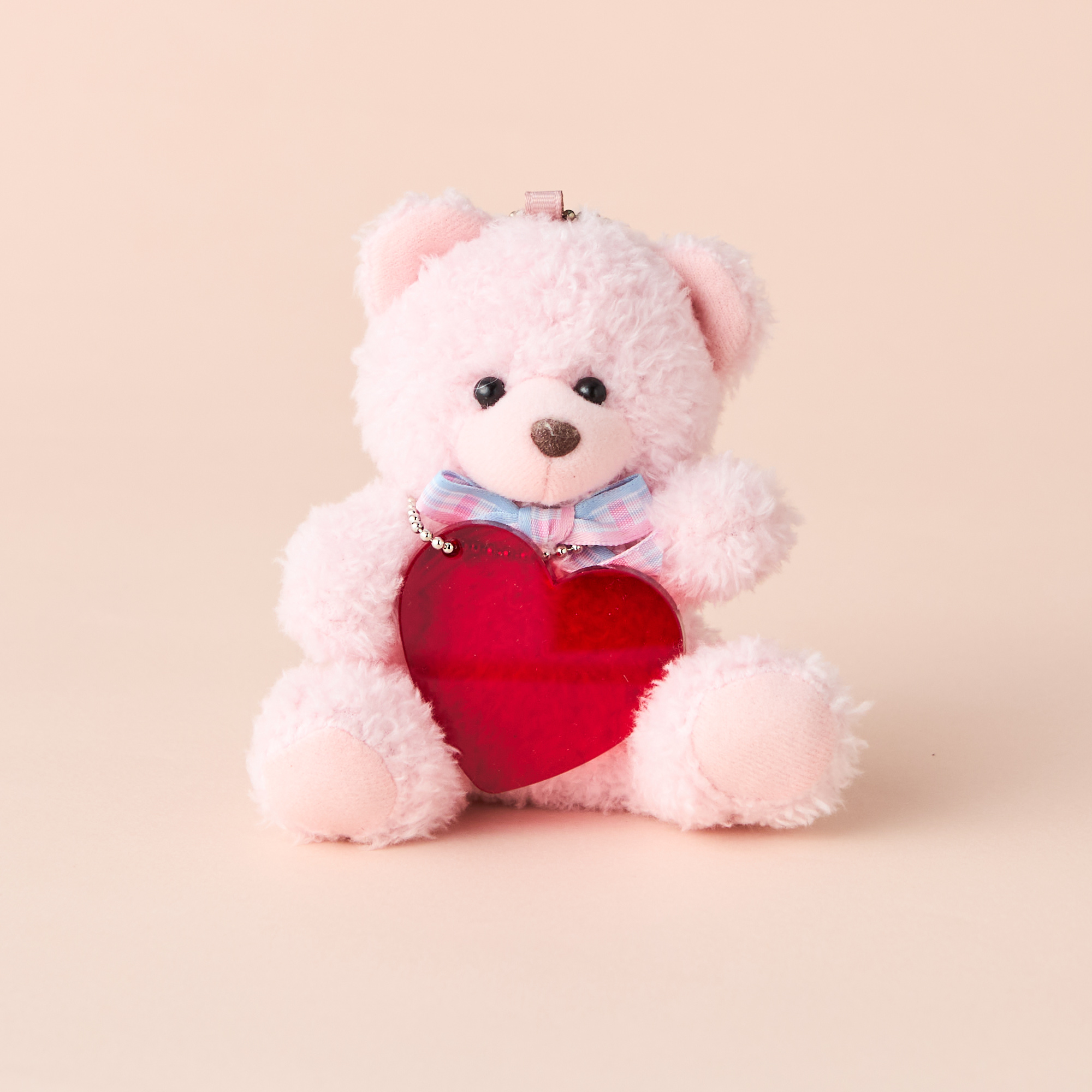 【名入れ無料・BOX入り】ハンドクリーム&ハートチャーム付ペアテディベア