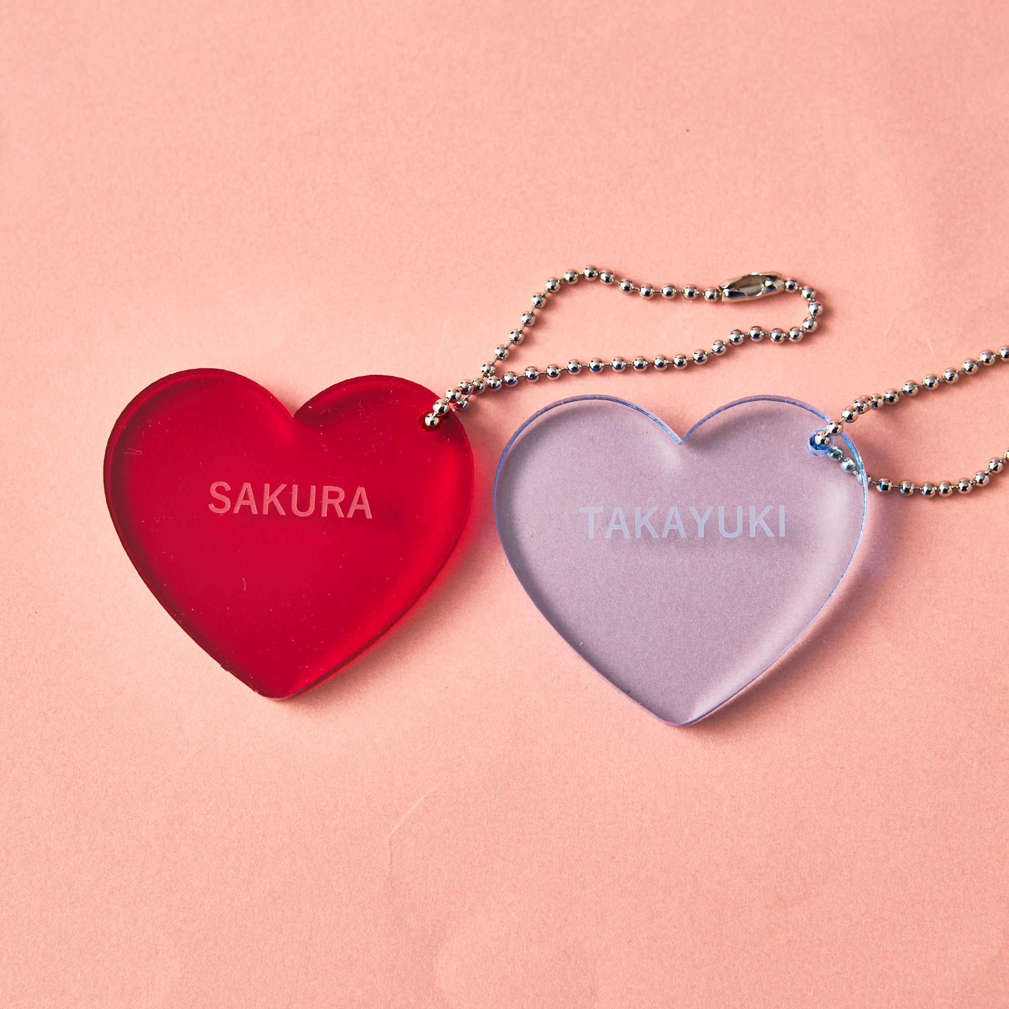 【名入れ無料・BOX入り】ハンドクリーム&ハートチャーム付ペアテディベア