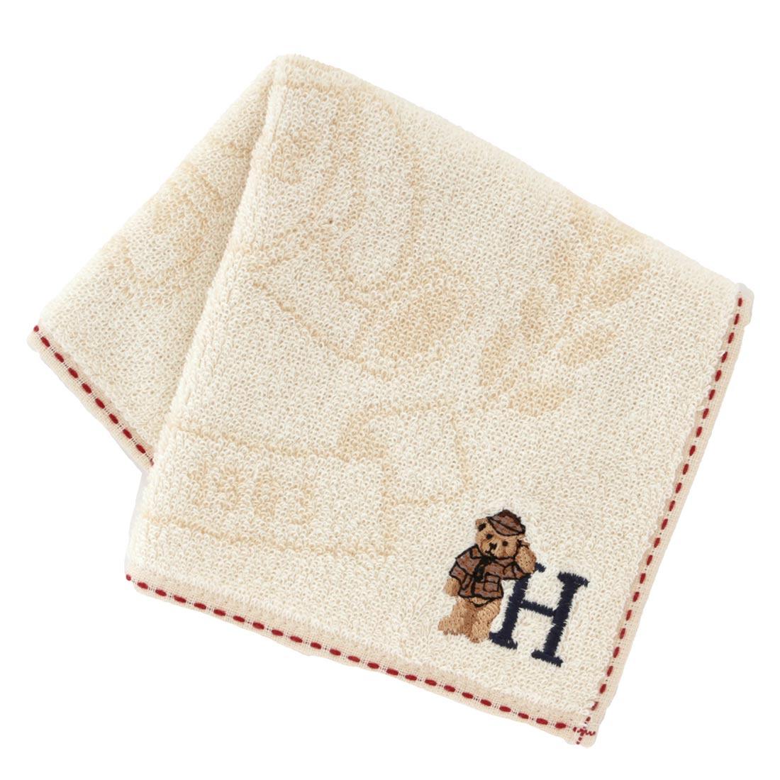 BOX付】イニシャルベアタオルハンカチーフ | Great British Teddy BEAR