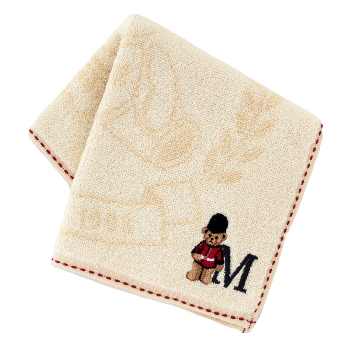 【BOX付】イニシャルベアタオルハンカチーフ