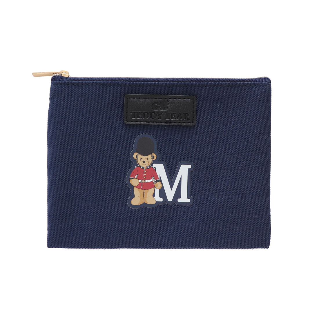 イニシャルベア フラットポーチ