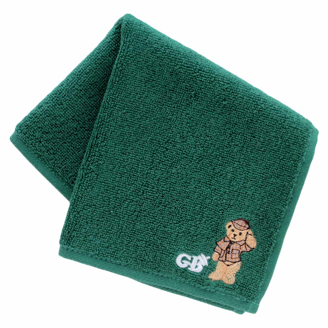 【BOX付】メンズタオルハンカチーフ2枚セット｜ワンポイントベア