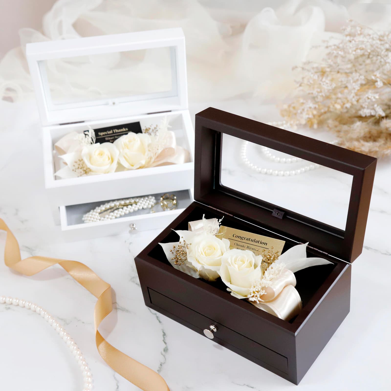 BLANC JewelryBox -ホワイトフラワーアレンジメント-