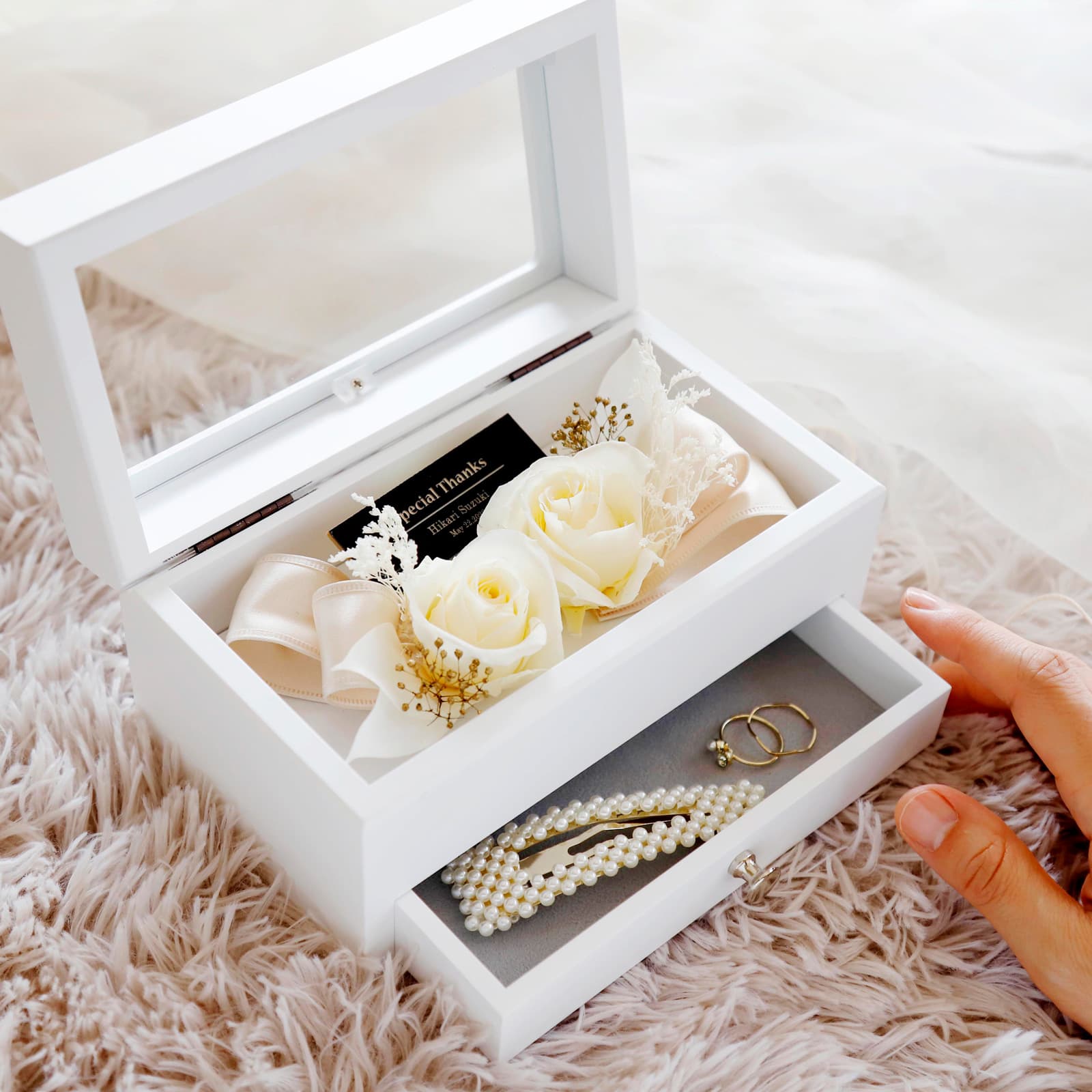 BLANC JewelryBox -ホワイトフラワーアレンジメント-