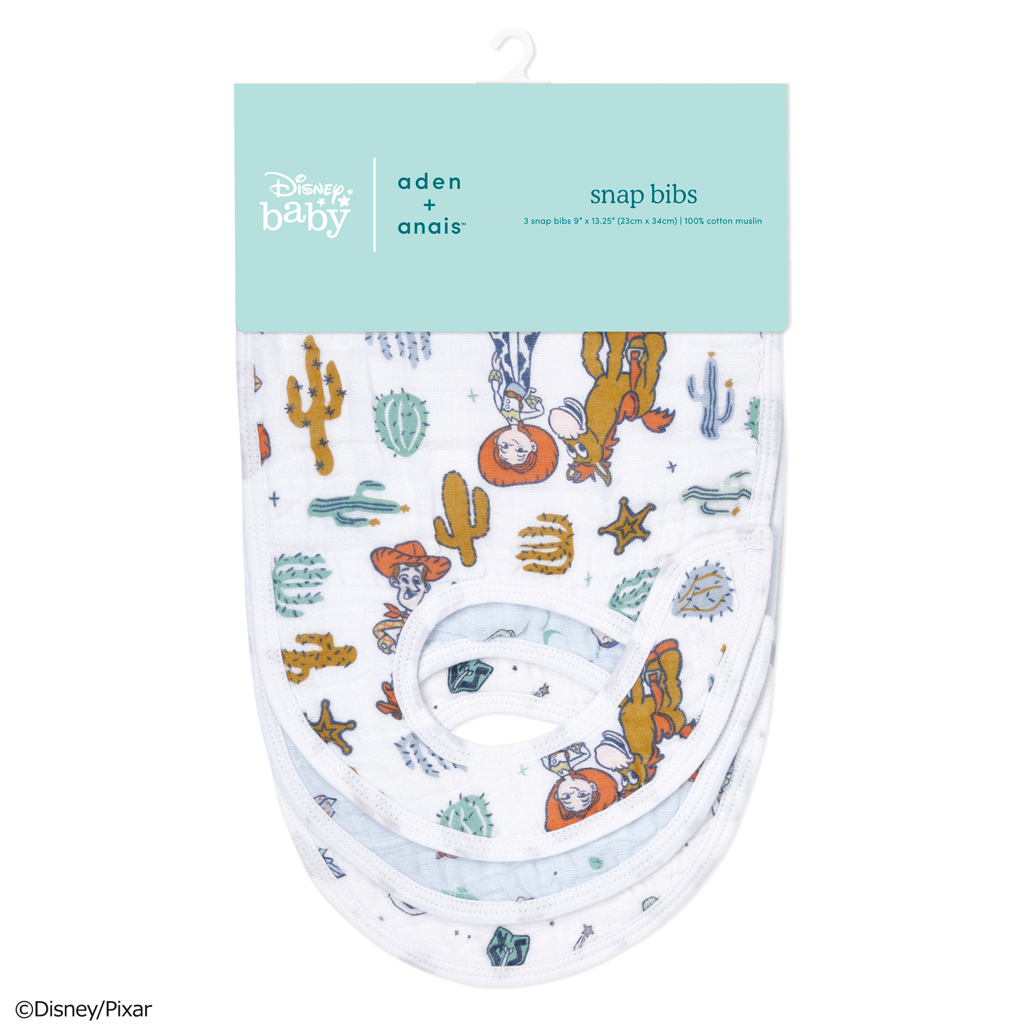 toy story 3-pack classic snap bibs
