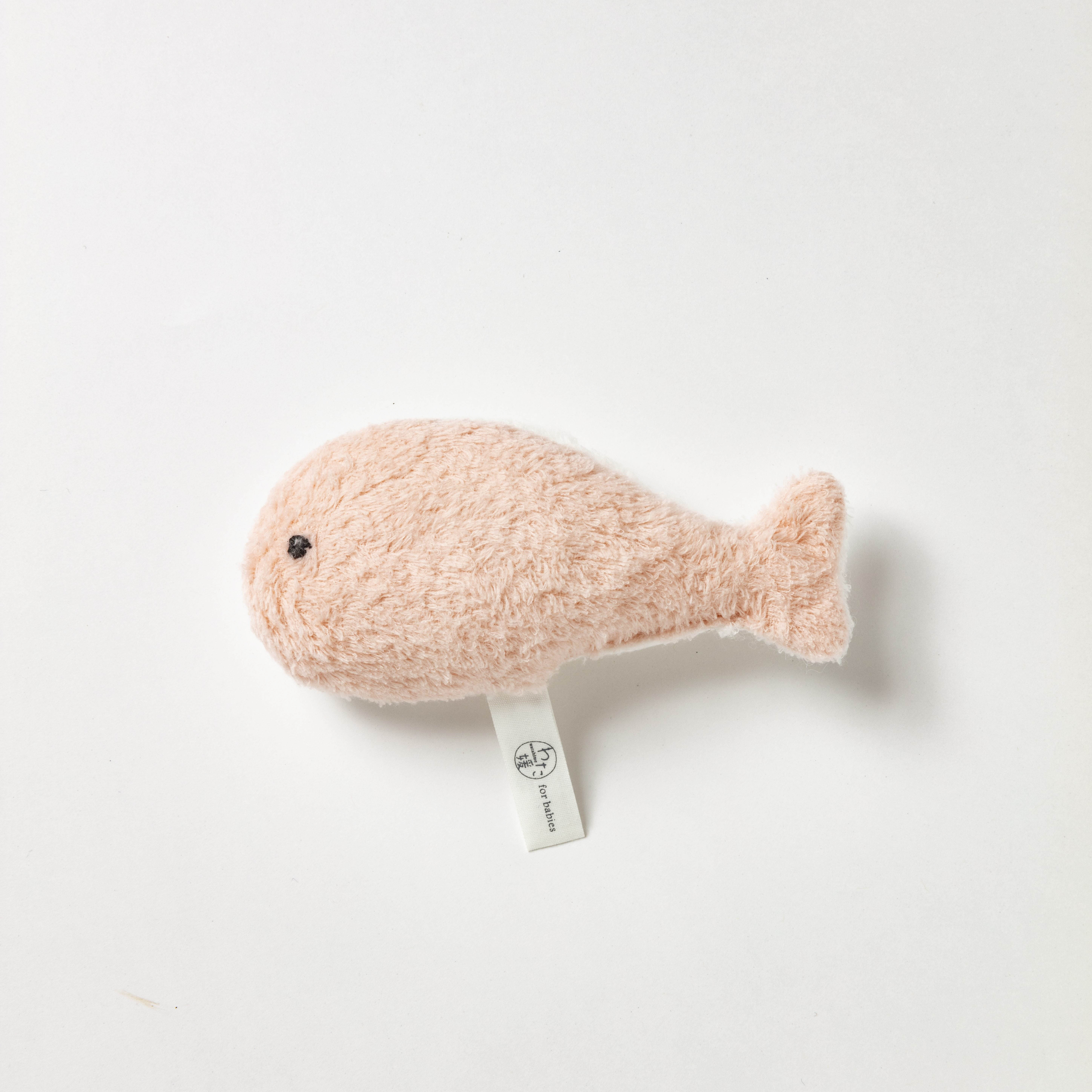 【最高級超長綿採用】わた媛ベビーギフトセット⑧　ピンク/ カバーオールタイプおくるみ1枚・スタイ1枚・鈴入おもちゃ1個