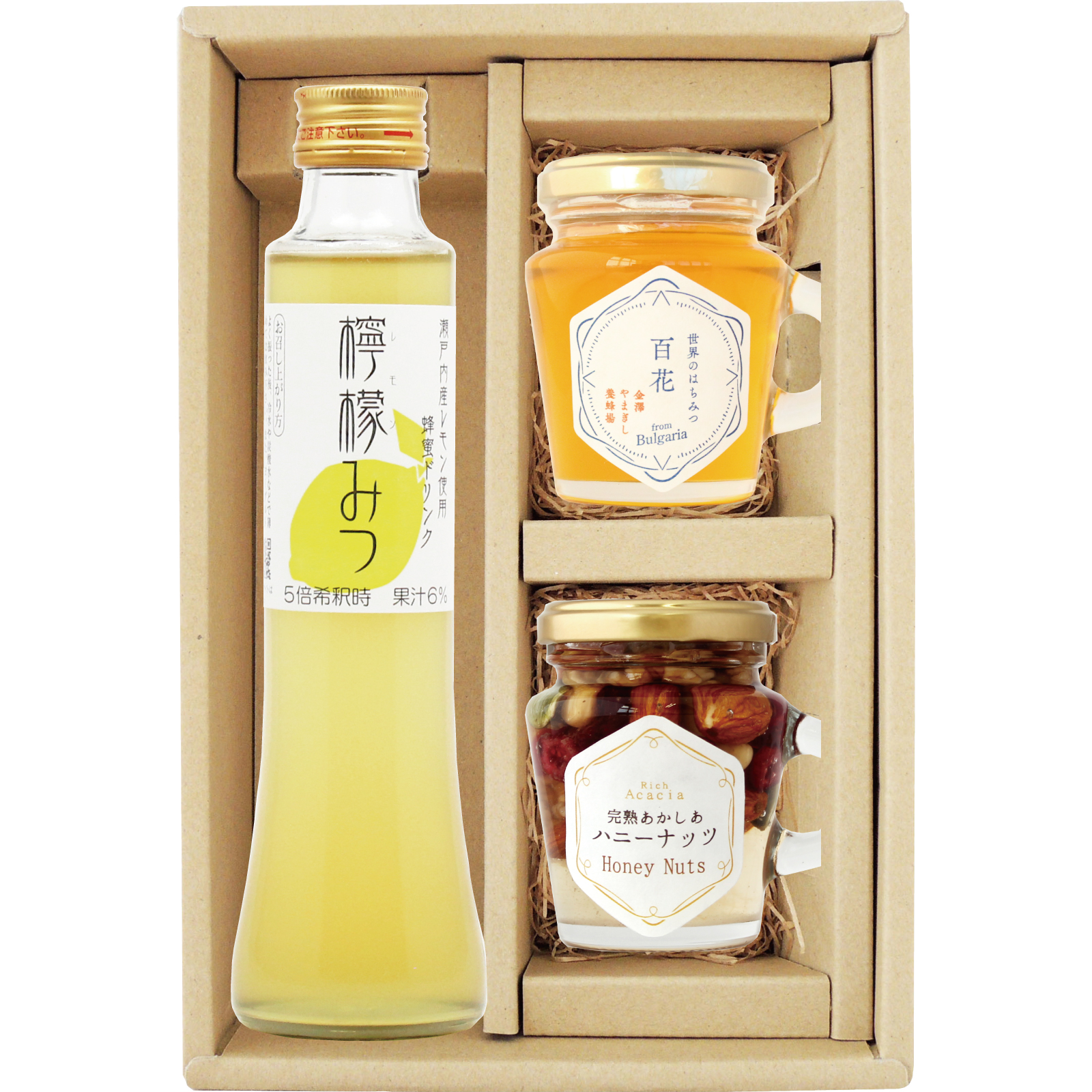 金澤やまぎし養蜂場　人気セット（ドリンク＆はちみつ＆ナッツ）