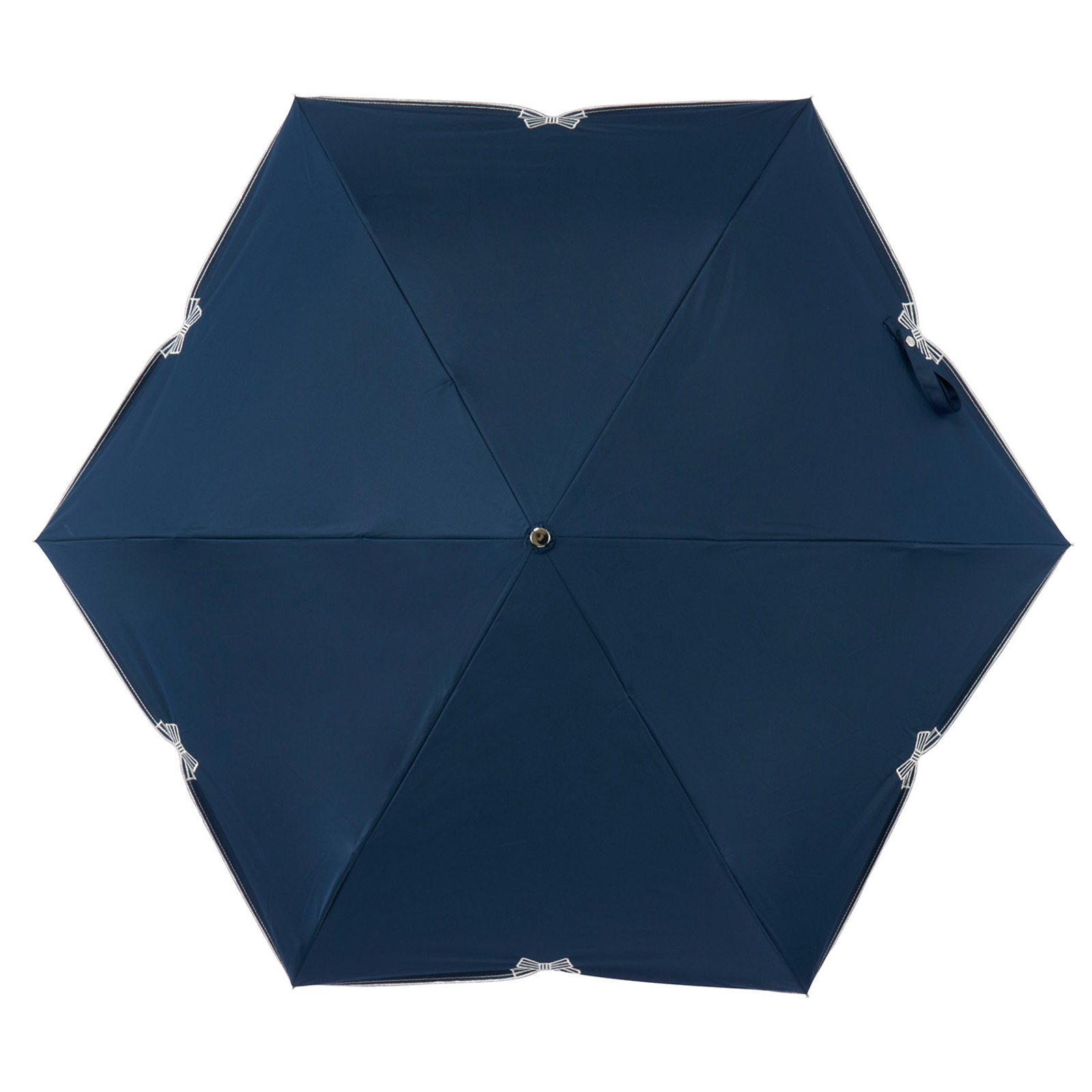 【遮光率100%】一級遮光の折りたたみ日傘｜ミニリボンスカラップ